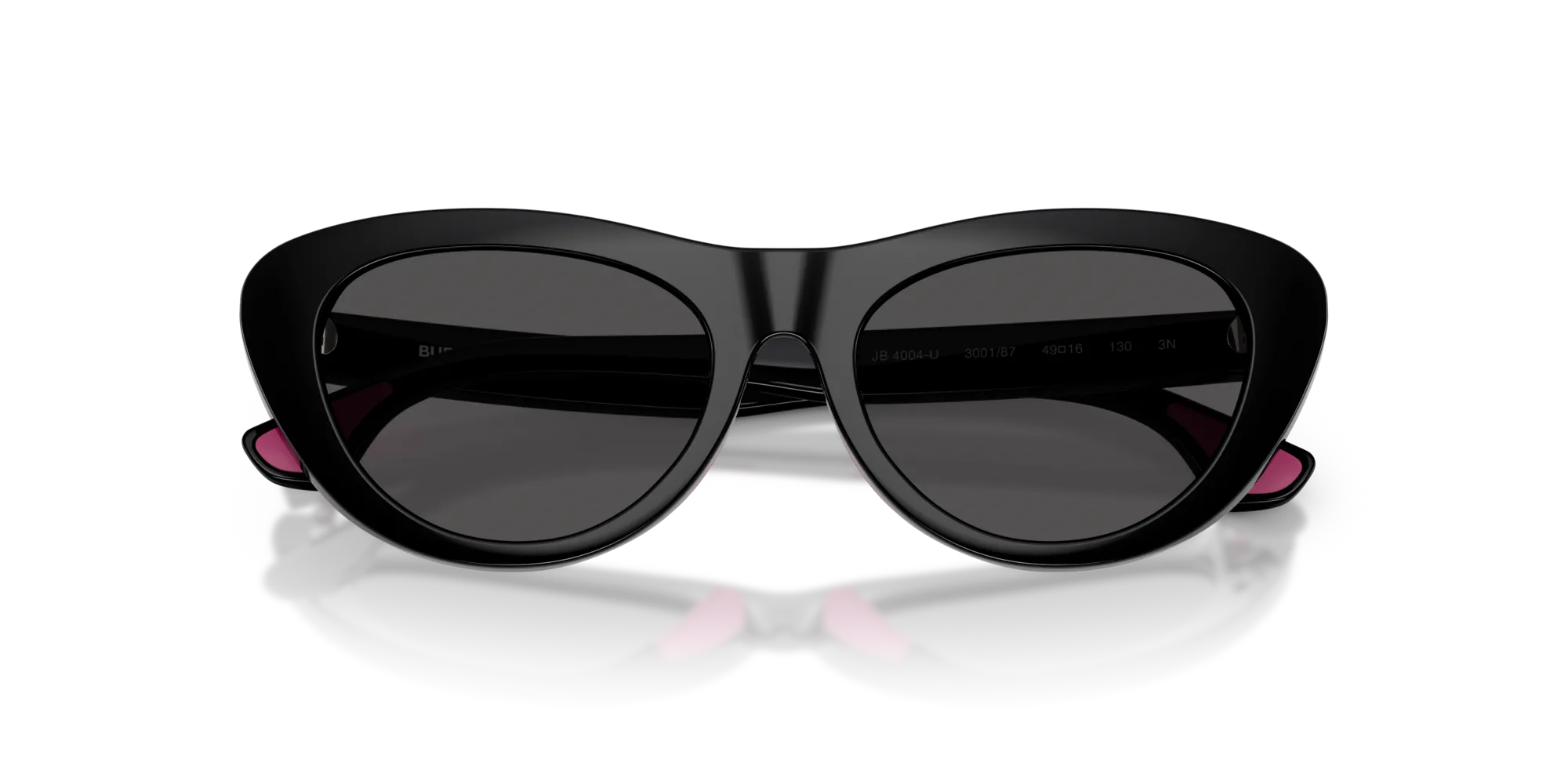 Burberry JB4004U 300187 Occhiali da sole Iniettato Nero Grigio Cat Eye Normale - immagine 2