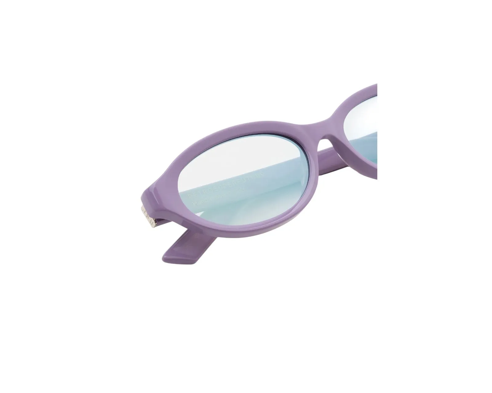 Retrosuperfuture 0HJ PAROLA CARAMELLA Occhiali da sole Acetato Viola Argento Geometrica Normale Flash - immagine 3