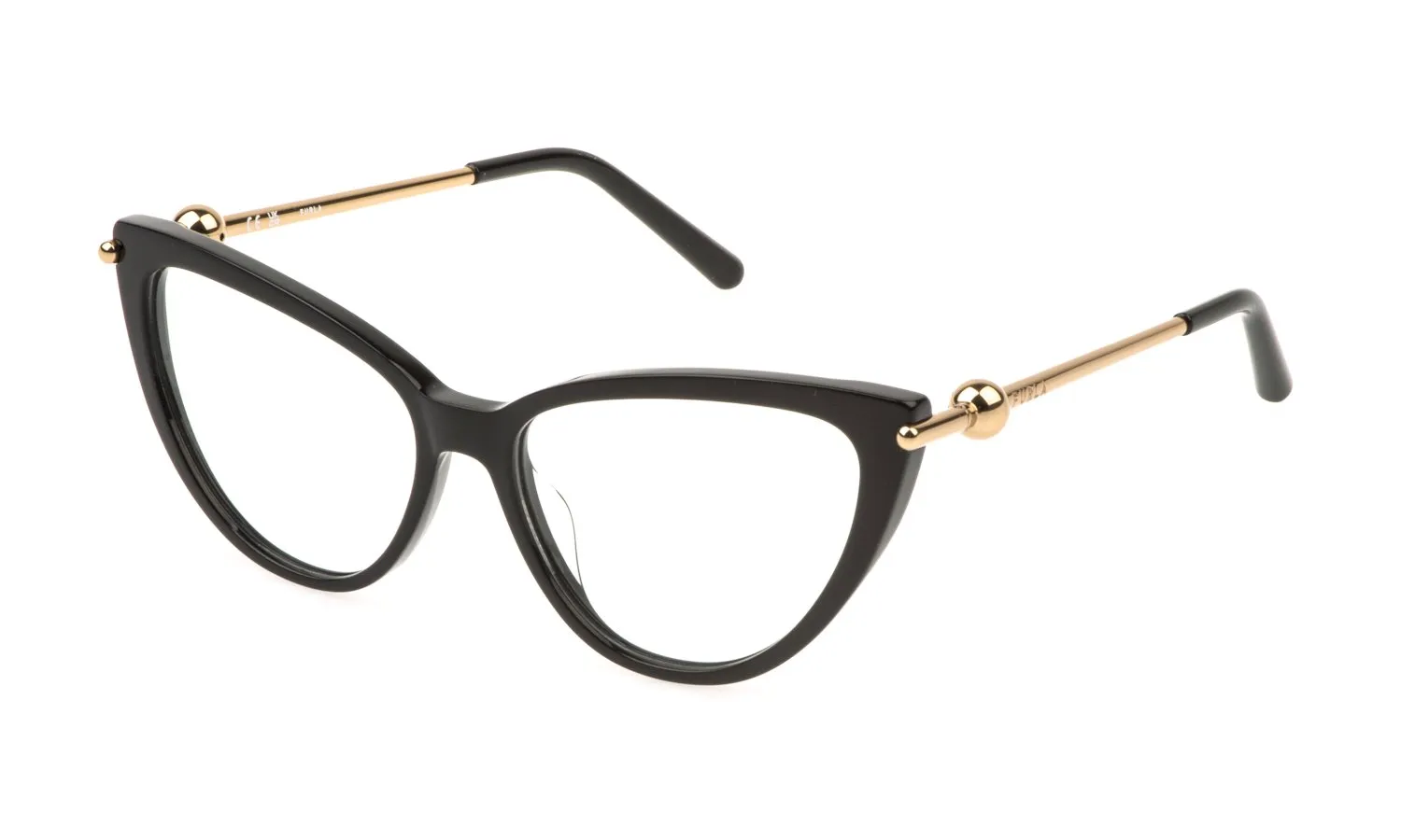 Furla VFU946 700 Montature da vista Acetato Nero Farfalla - immagine 1