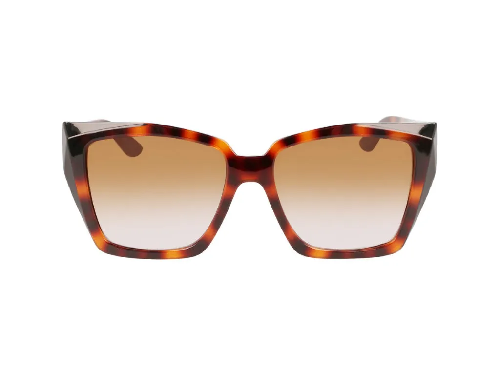 Karl Lagerfeld KL6072S 240 Occhiali da sole Iniettato Havana Marrone Squadrata Normale Fotocromatiche - immagine 2