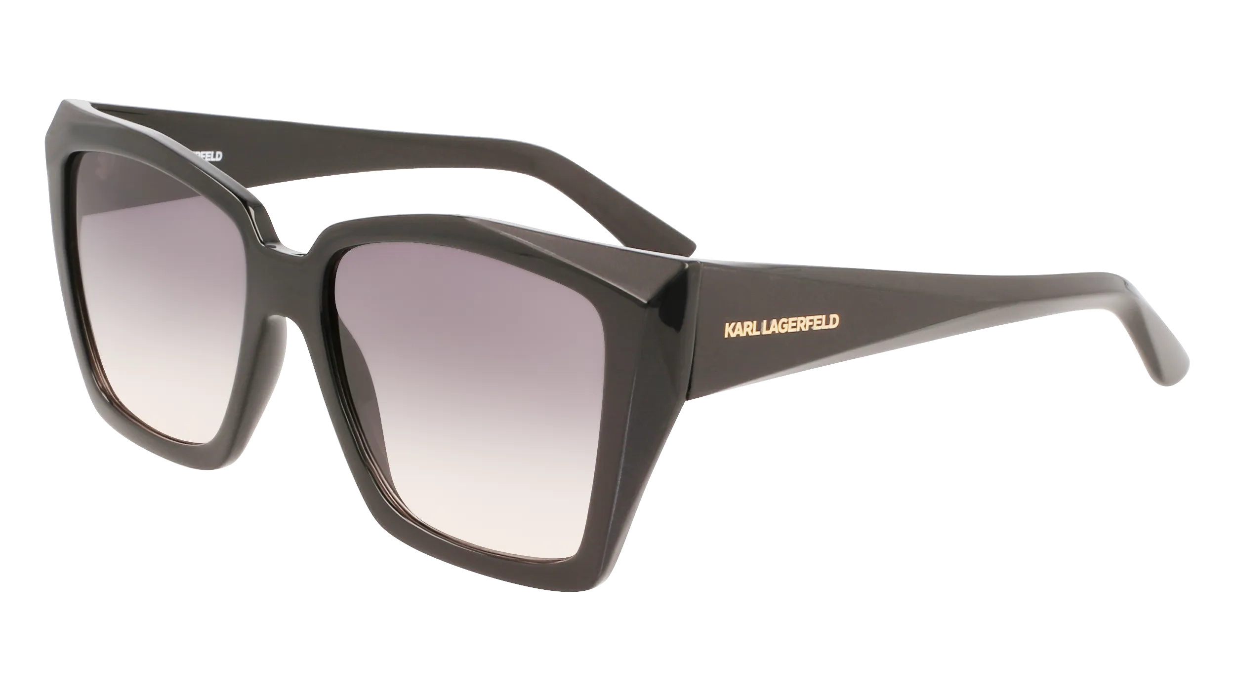 Karl Lagerfeld KL6072S 001 Occhiali da sole Iniettato Nero Grigio Squadrata Normale Fotocromatiche - immagine 1