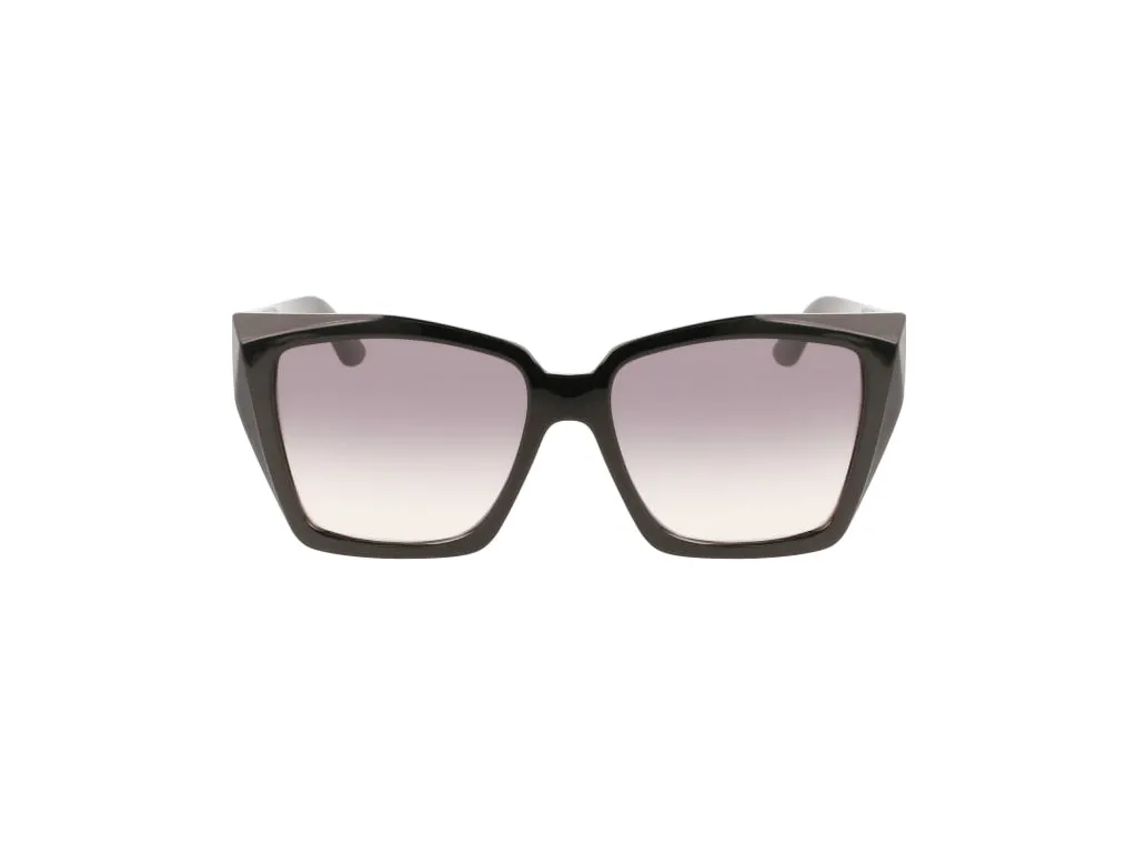 Karl Lagerfeld KL6072S 001 Occhiali da sole Iniettato Nero Grigio Squadrata Normale Fotocromatiche - immagine 2