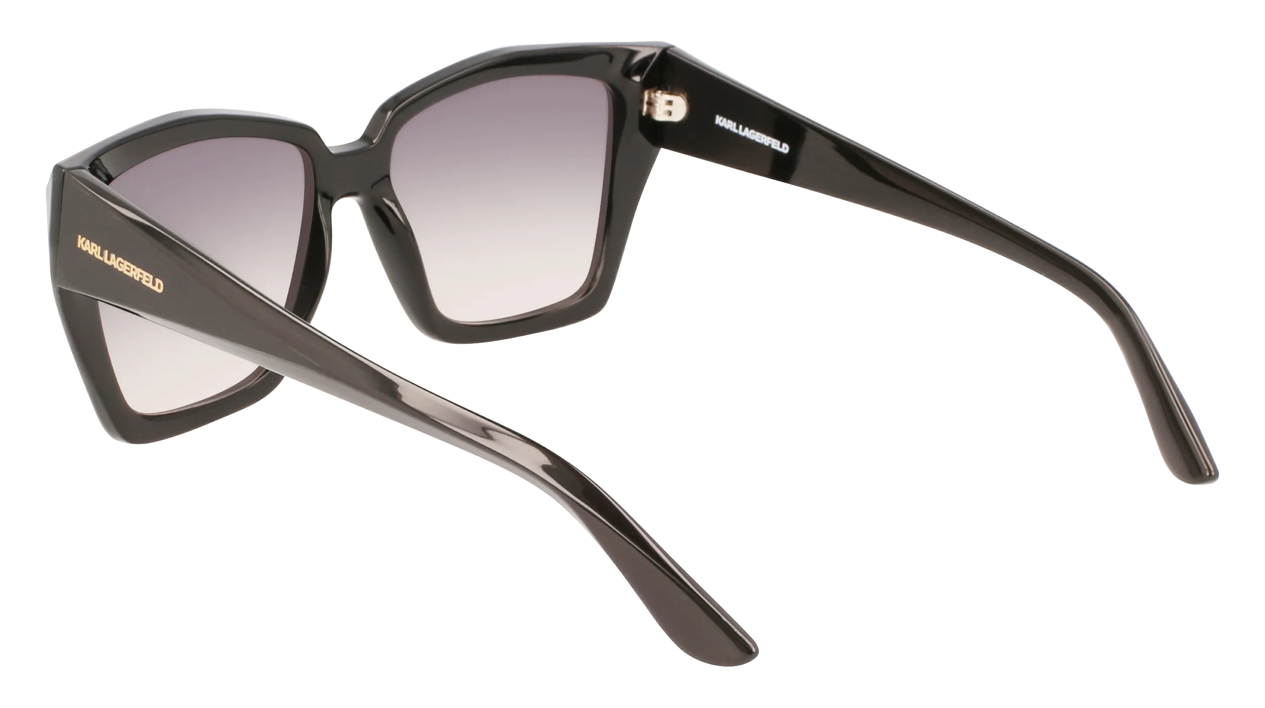 Karl Lagerfeld KL6072S 001 Occhiali da sole Iniettato Nero Grigio Squadrata Normale Fotocromatiche - immagine 4