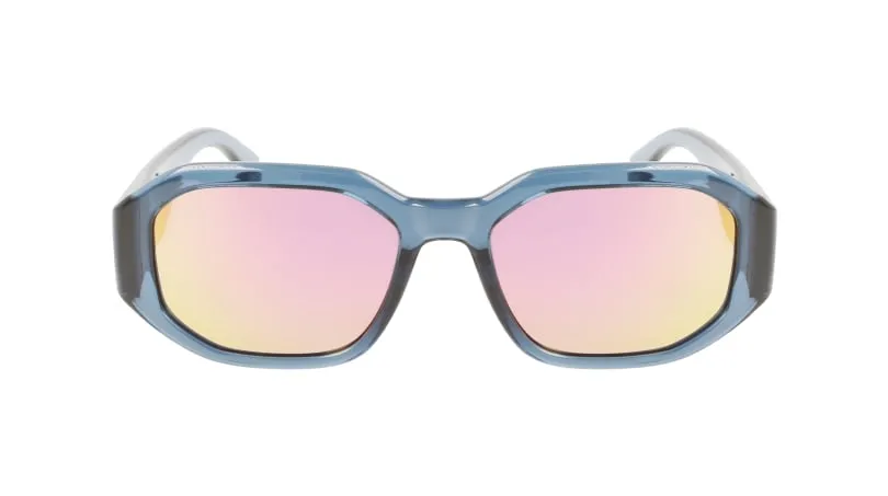 Calvin Klein CKJ22633S 405 Occhiali da sole Plastica Blu Grigio Squadrata Specchiate - immagine 2