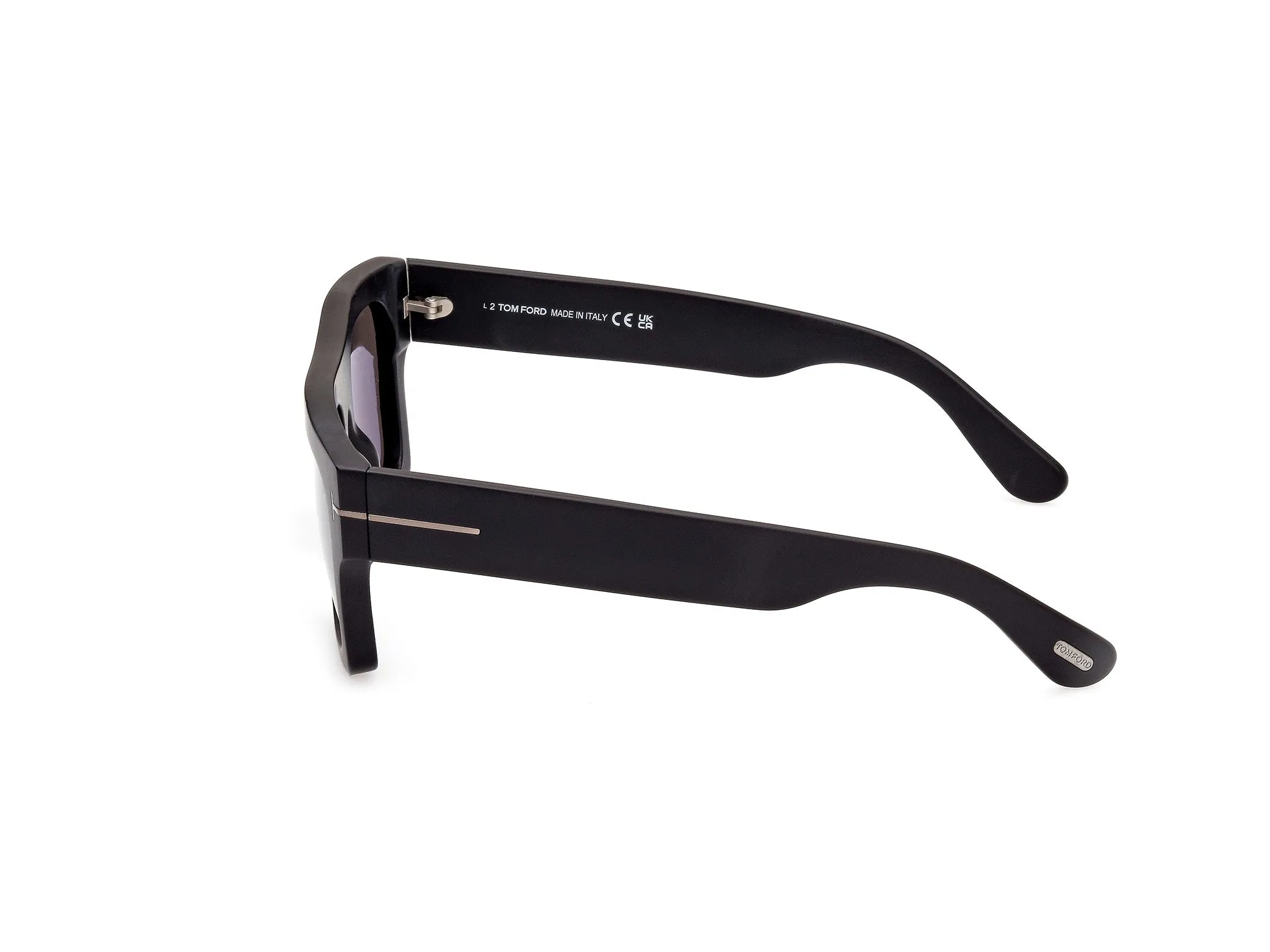 TOM FORD FT0711-N FAUSTO 02A Occhiali da sole Acetato Nero Grigio Squadrata Normale - immagine 3