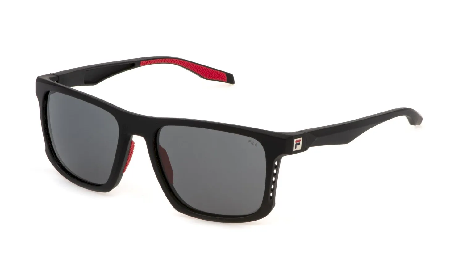 Fila SFI894 0U28 Occhiali da sole Iniettato Nero Fumo Geometrica Idrorepellente - immagine 1