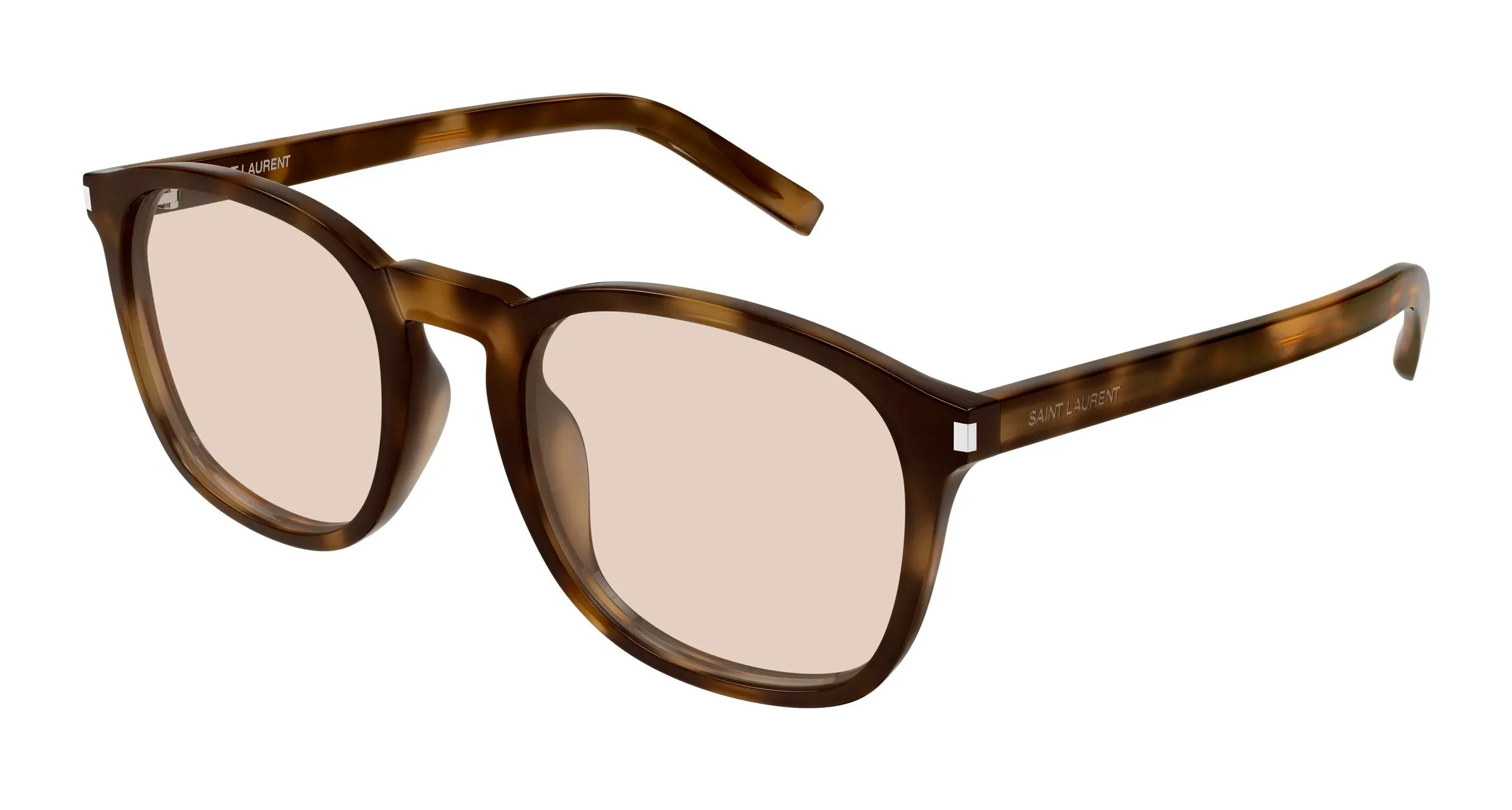 SAINT LAURENT SL 818 004 Occhiali da sole Acetato Havana Rotonda - immagine 1