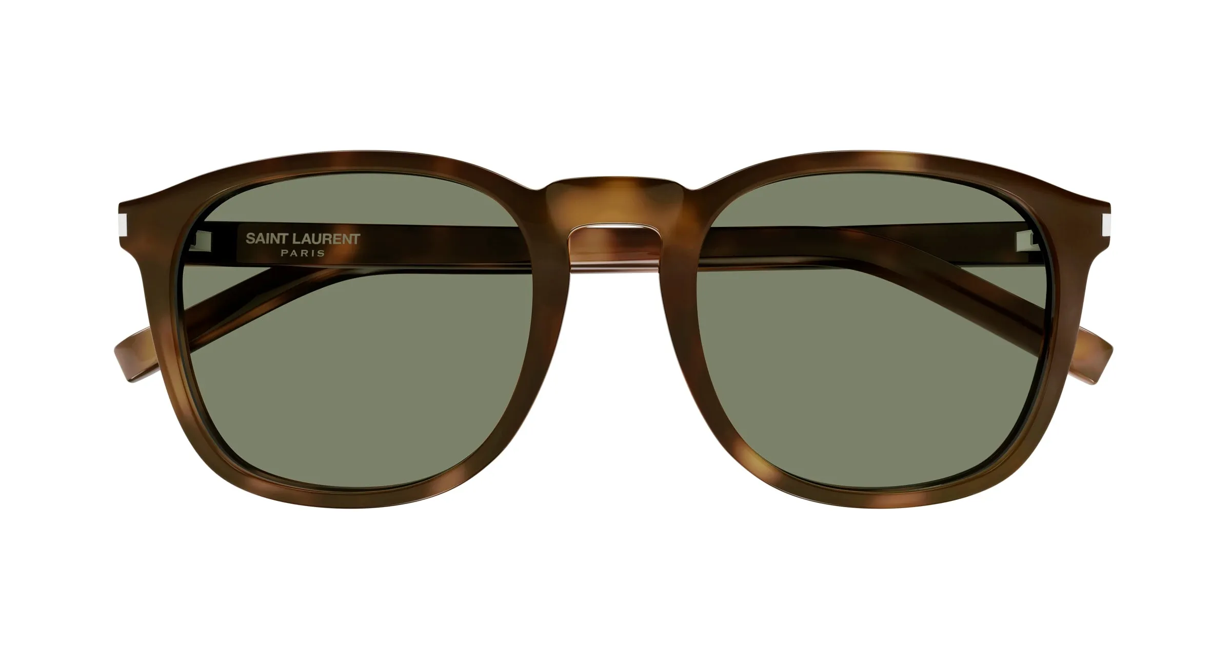 SAINT LAURENT SL 818 002 Occhiali da sole Acetato Havana Verde Rotonda - immagine 2