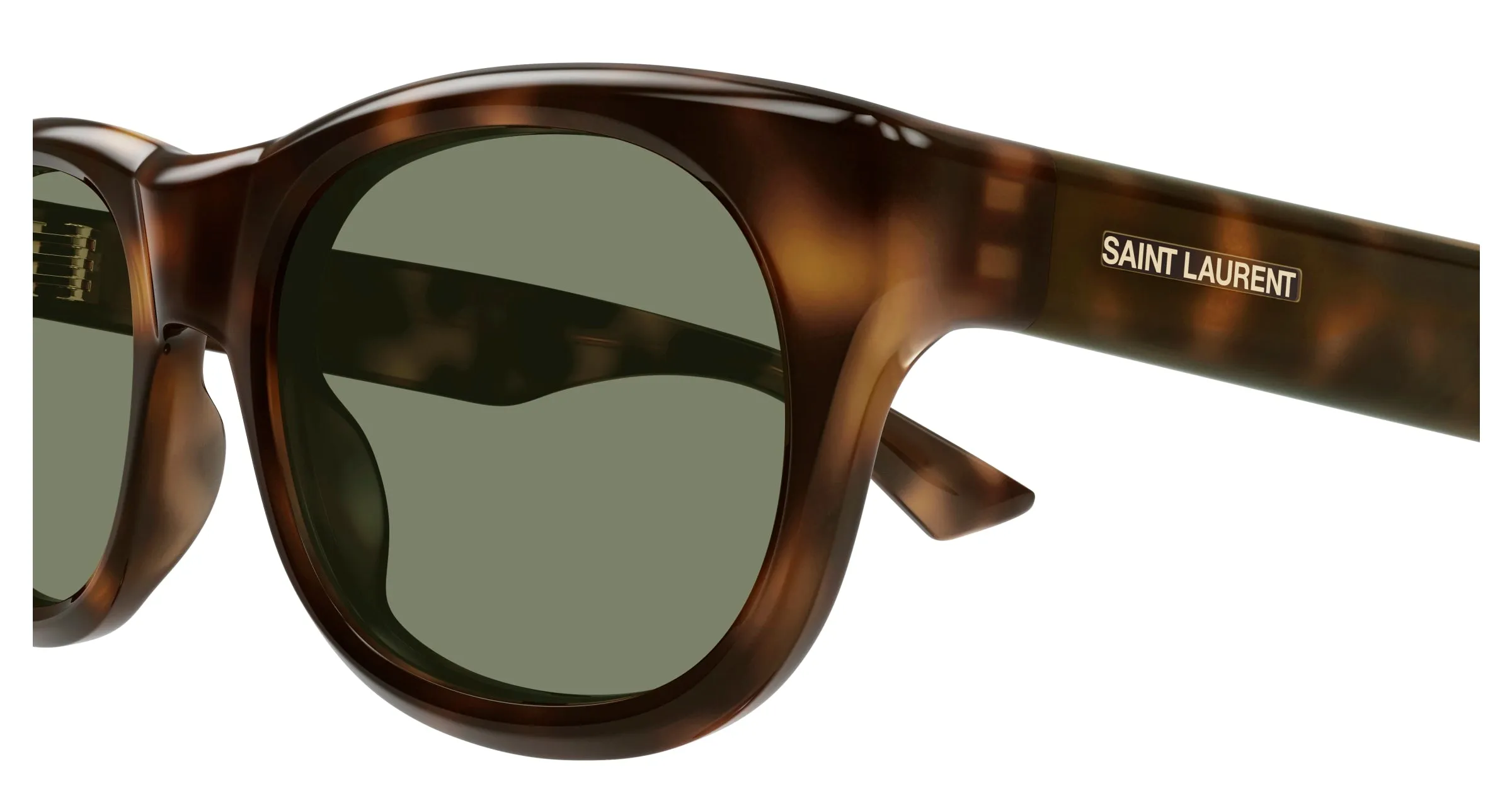 SAINT LAURENT SL 815 ROMY 002 Occhiali da sole Acetato Havana Verde Squadrata - immagine 3