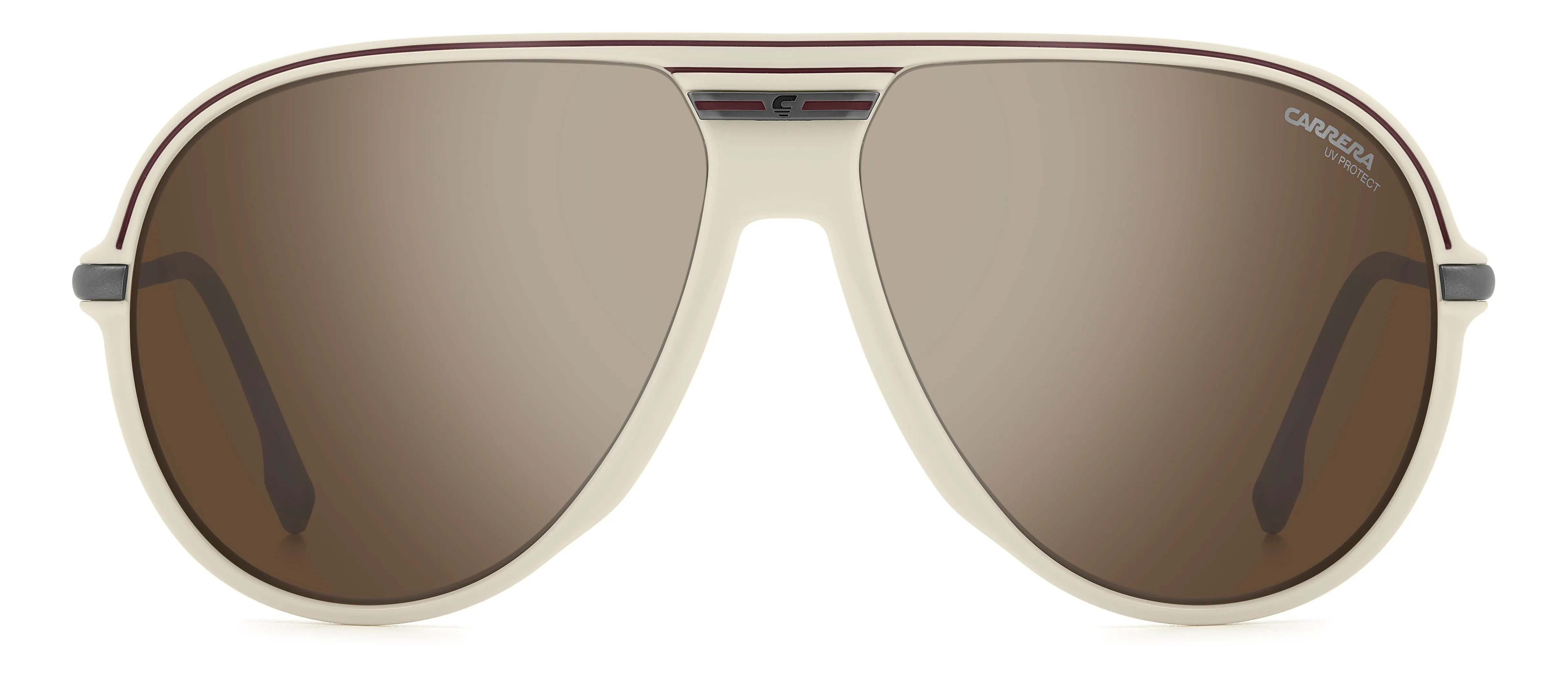 Carrera C SPORT 06/S SZJ/T4 Occhiali da sole Polyamide Bianco Argento Pilot Normale Specchiato - immagine 2