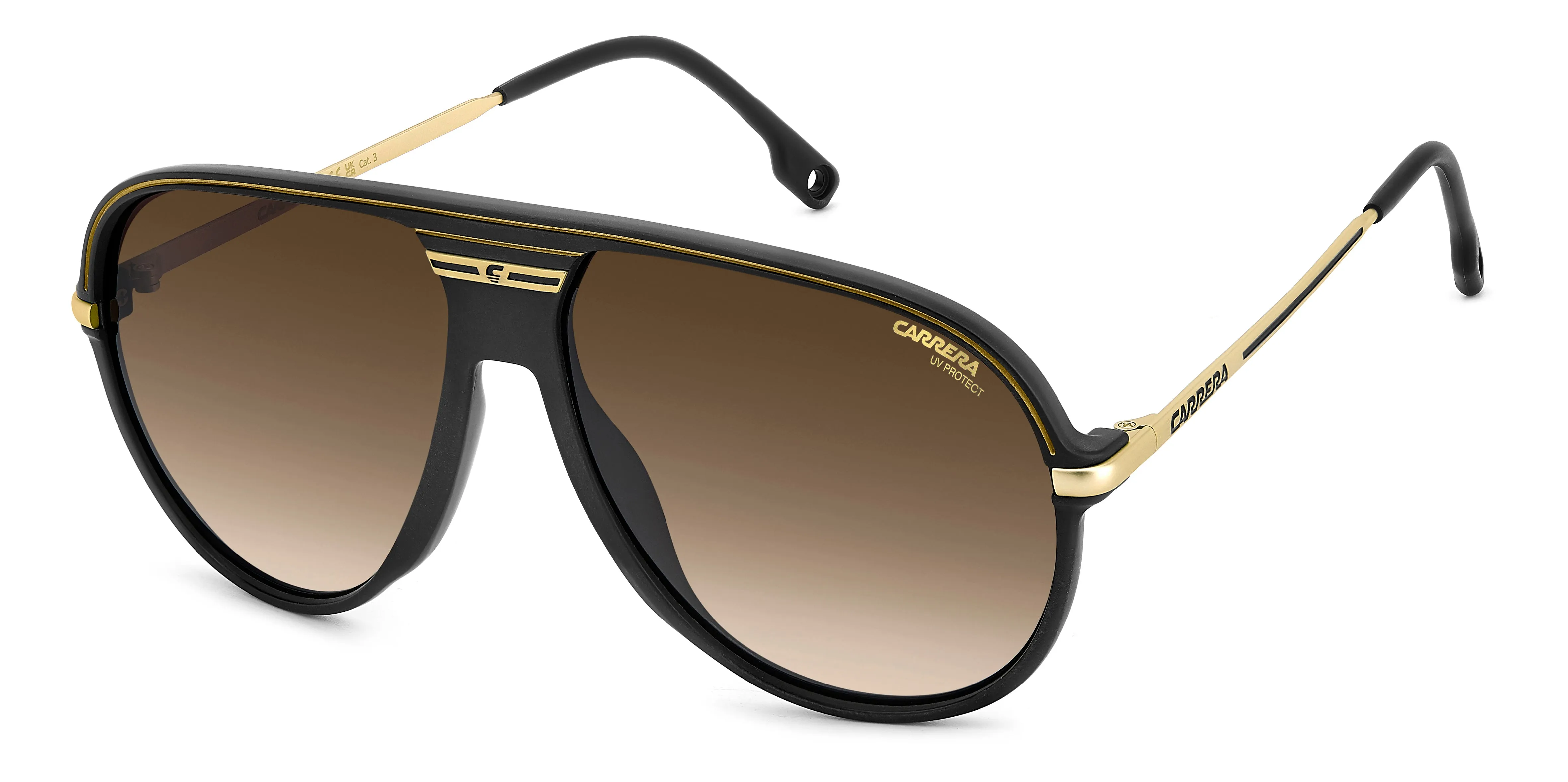 Carrera C SPORT 06/S I46/86 Occhiali da sole Polyamide Nero Marrone Pilot Normale Sfumato - immagine 1