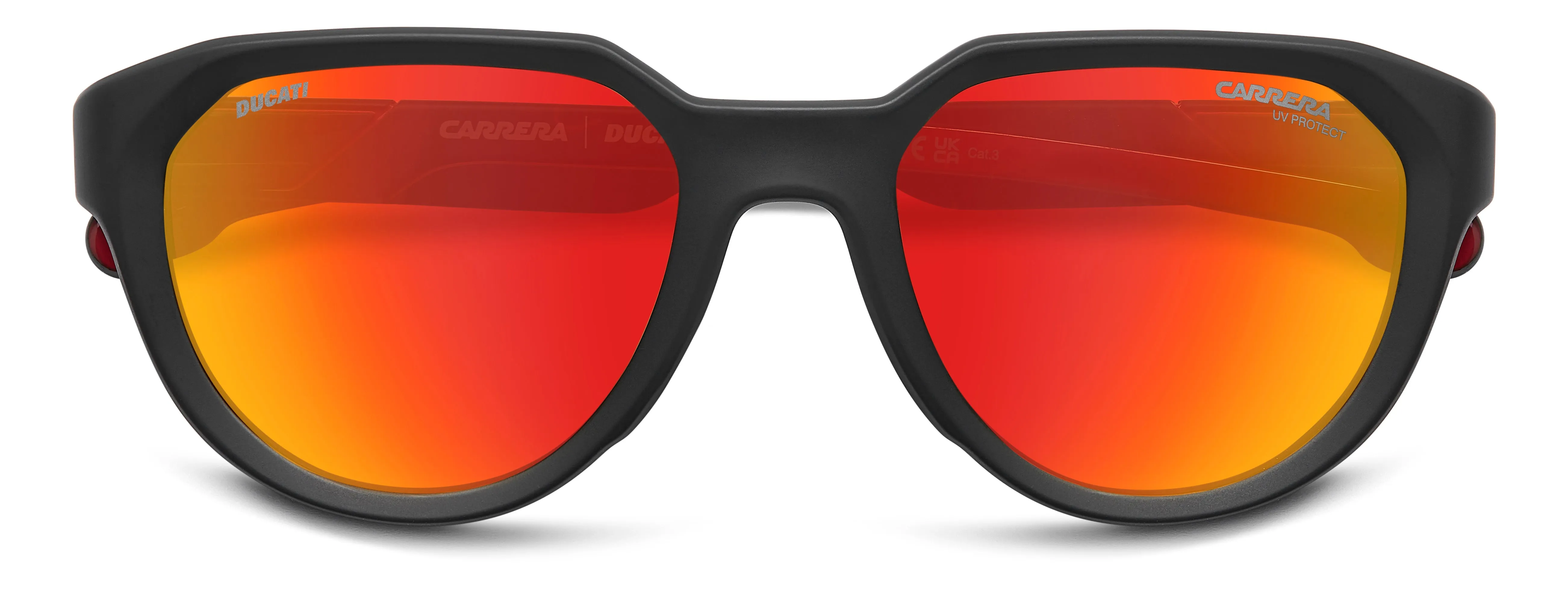 Carrera Ducati CARDUC 050/S 003/UZ Occhiali da sole Polyamide Nero Rosso Rotonda Normale Multistrato - immagine 3