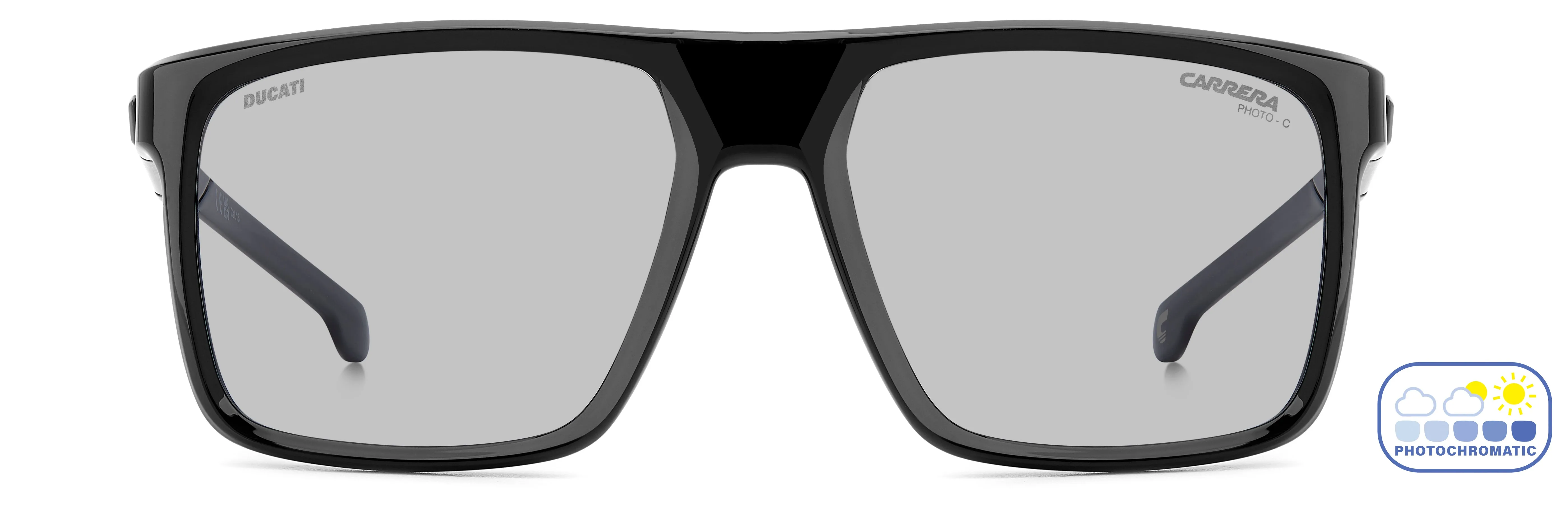 Carrera Ducati CARDUC 049/S 807/KI Occhiali da sole Polyamide Nero Grigio Squadrata Normale Fotocromatico - immagine 2