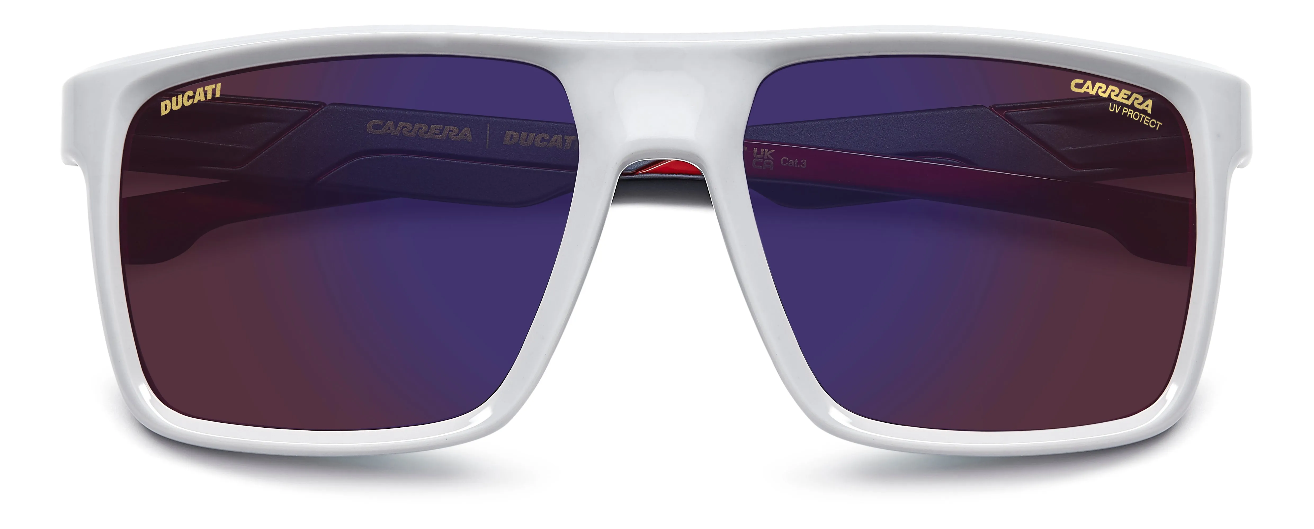 Carrera Ducati CARDUC 049/S 268/Z0 Occhiali da sole Polyamide Grigio Blu Squadrata Normale Multistrato - immagine 3