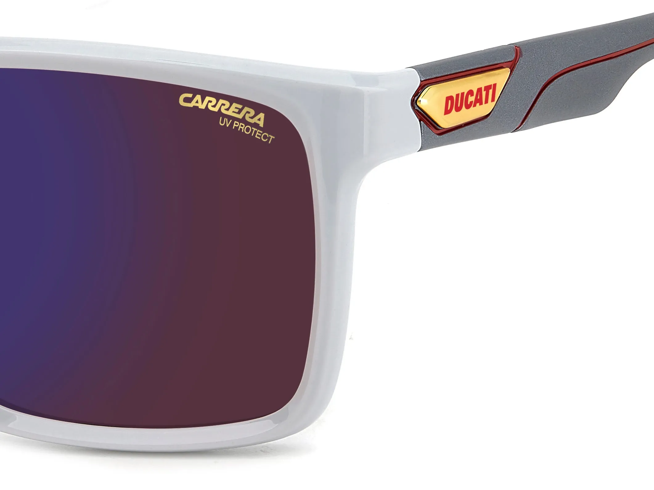 Carrera Ducati CARDUC 049/S 268/Z0 Occhiali da sole Polyamide Grigio Blu Squadrata Normale Multistrato - immagine 4