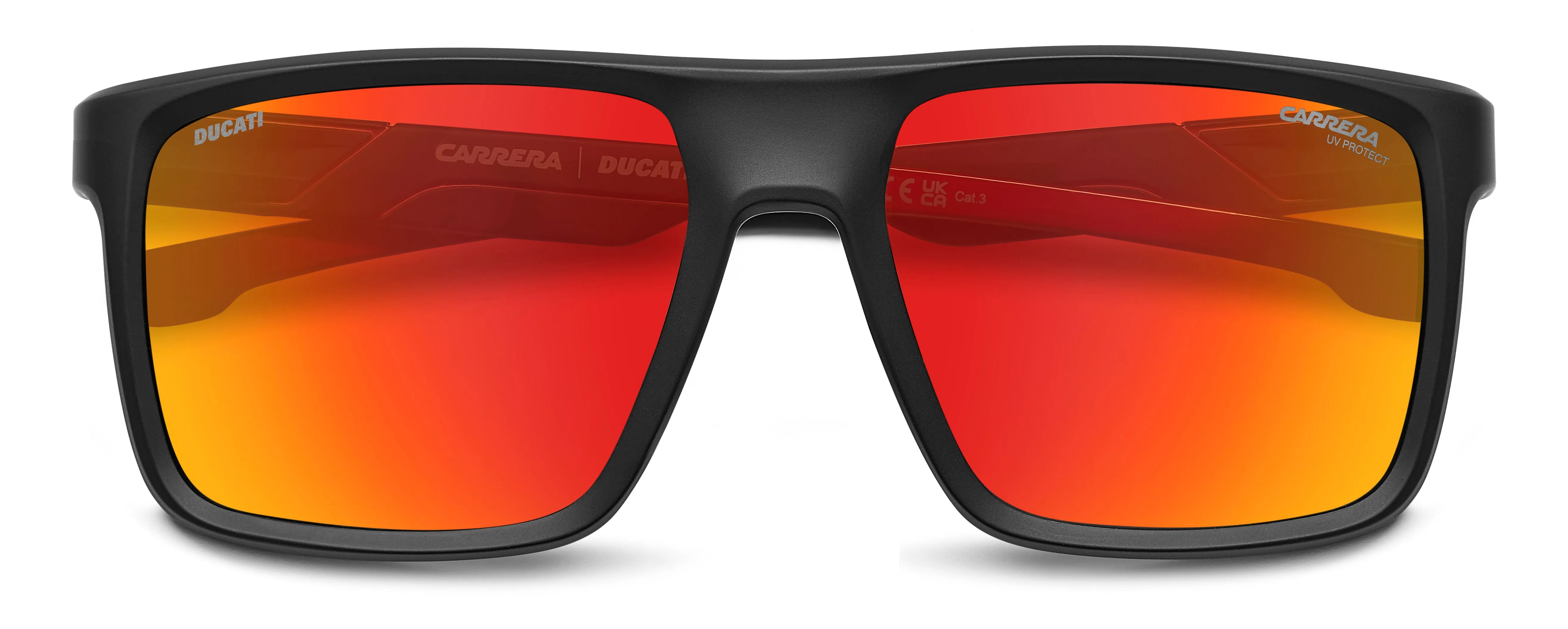 Carrera Ducati CARDUC 049/S 003/UZ Occhiali da sole Polyamide Nero Rosso Squadrata Normale Multistrato - immagine 3