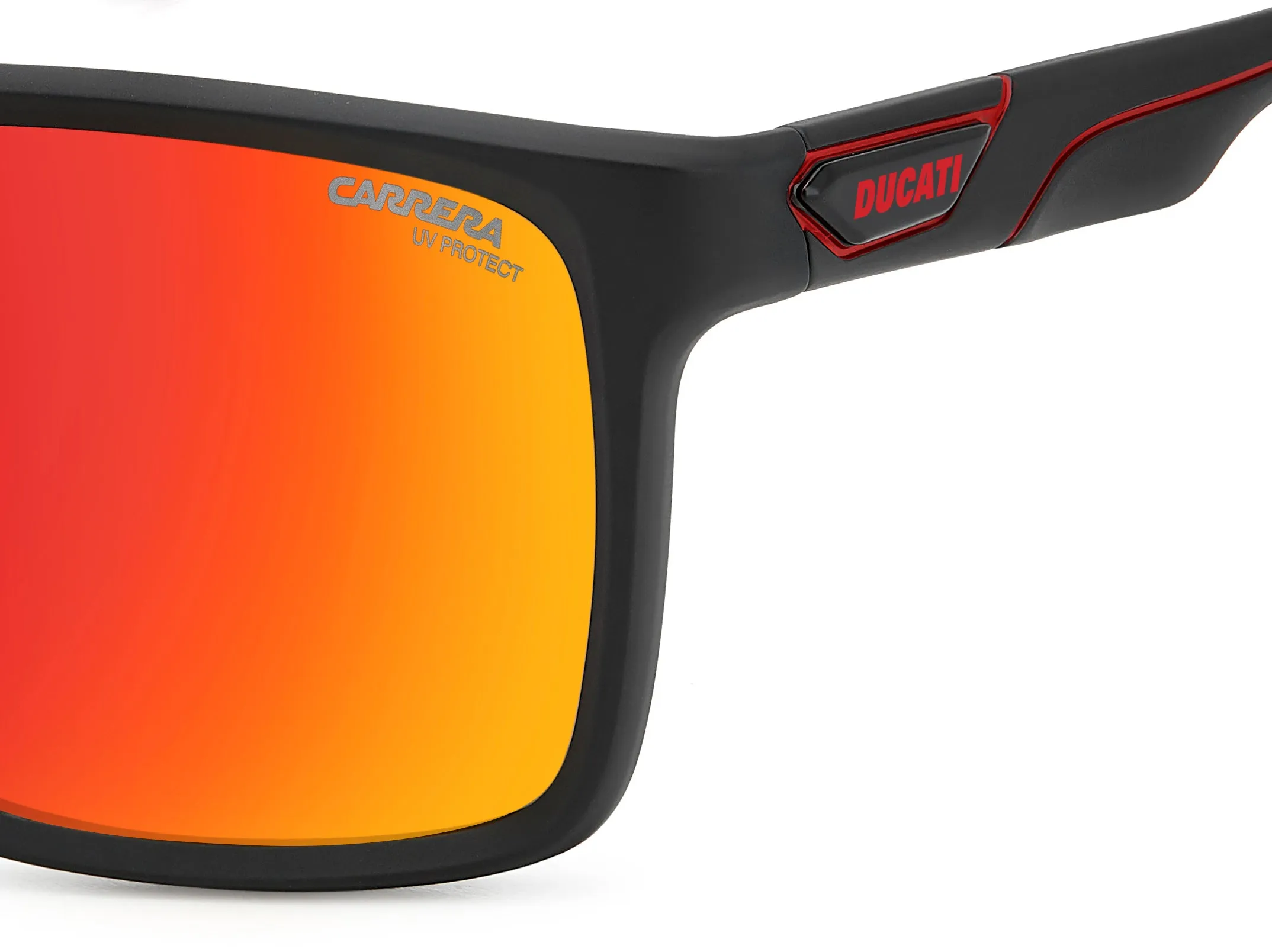 Carrera Ducati CARDUC 049/S 003/UZ Occhiali da sole Polyamide Nero Rosso Squadrata Normale Multistrato - immagine 4