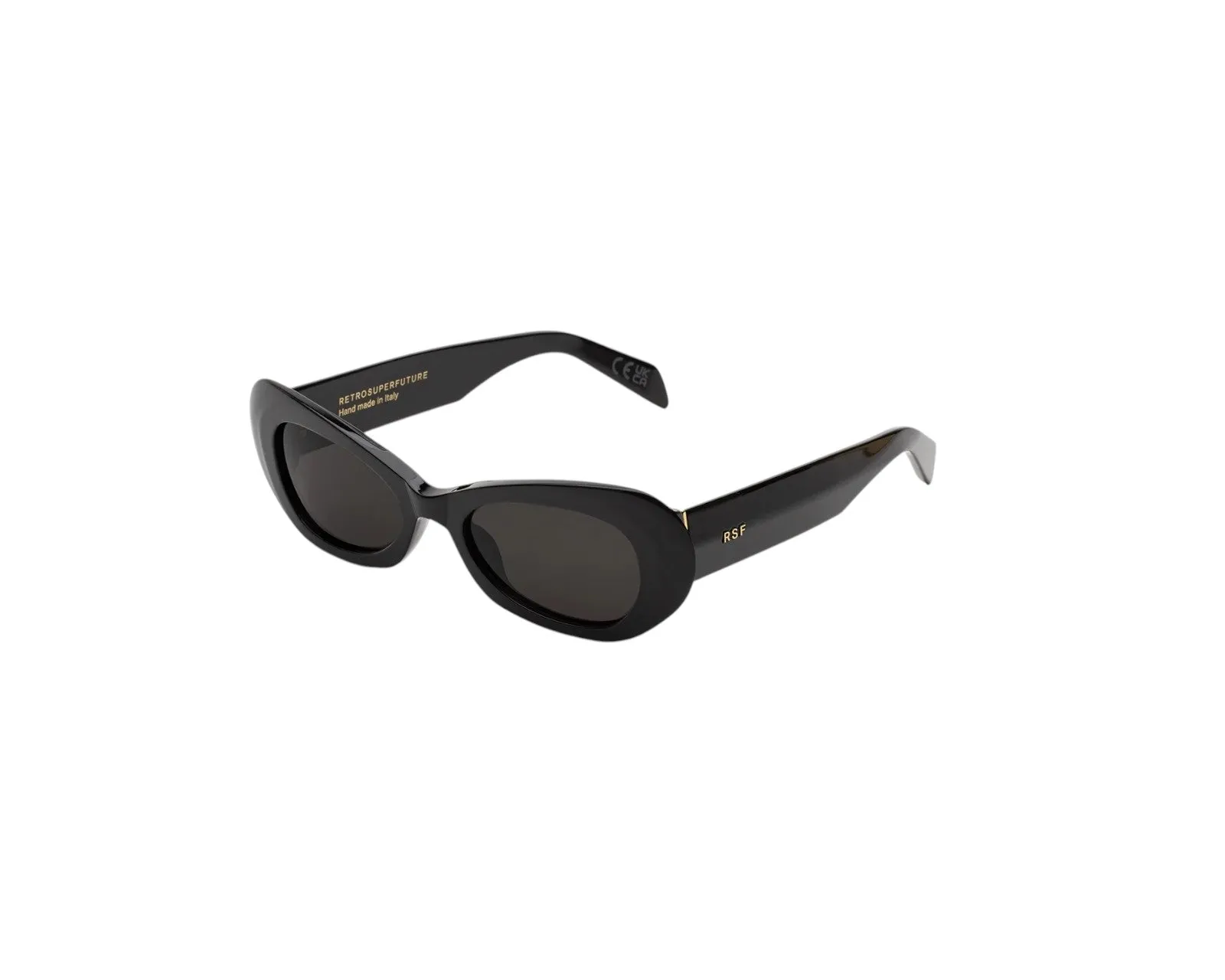 Retrosuperfuture PK7 IZIPHO BLACK Occhiali da sole Acetato Nero Nero Geometrica Normale - immagine 1