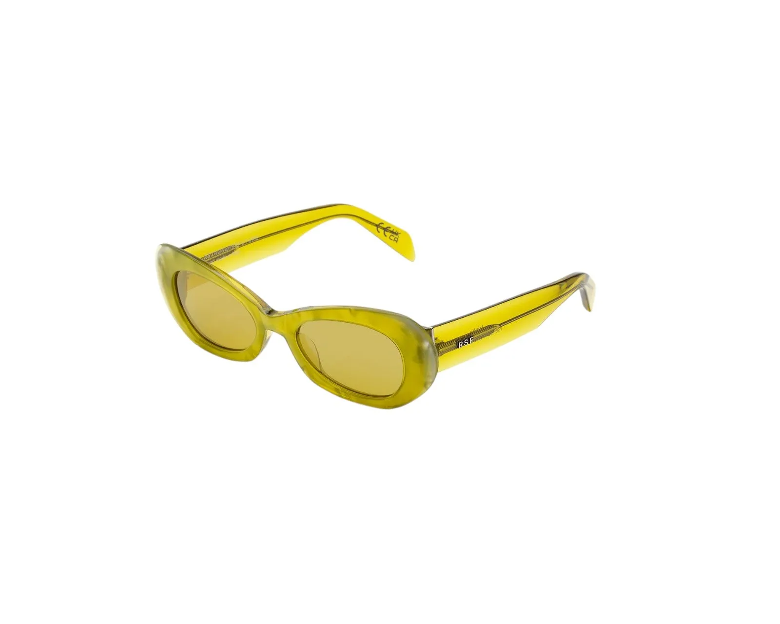 Retrosuperfuture I99 IZIPHO MINDLESS Occhiali da sole Acetato Giallo Giallo Geometrica Normale - immagine 1