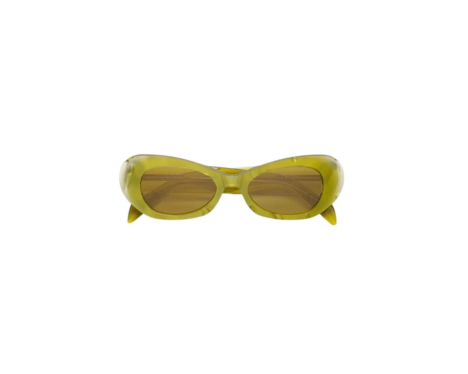 Retrosuperfuture I99 IZIPHO MINDLESS Occhiali da sole Acetato Giallo Giallo Geometrica Normale - immagine 2