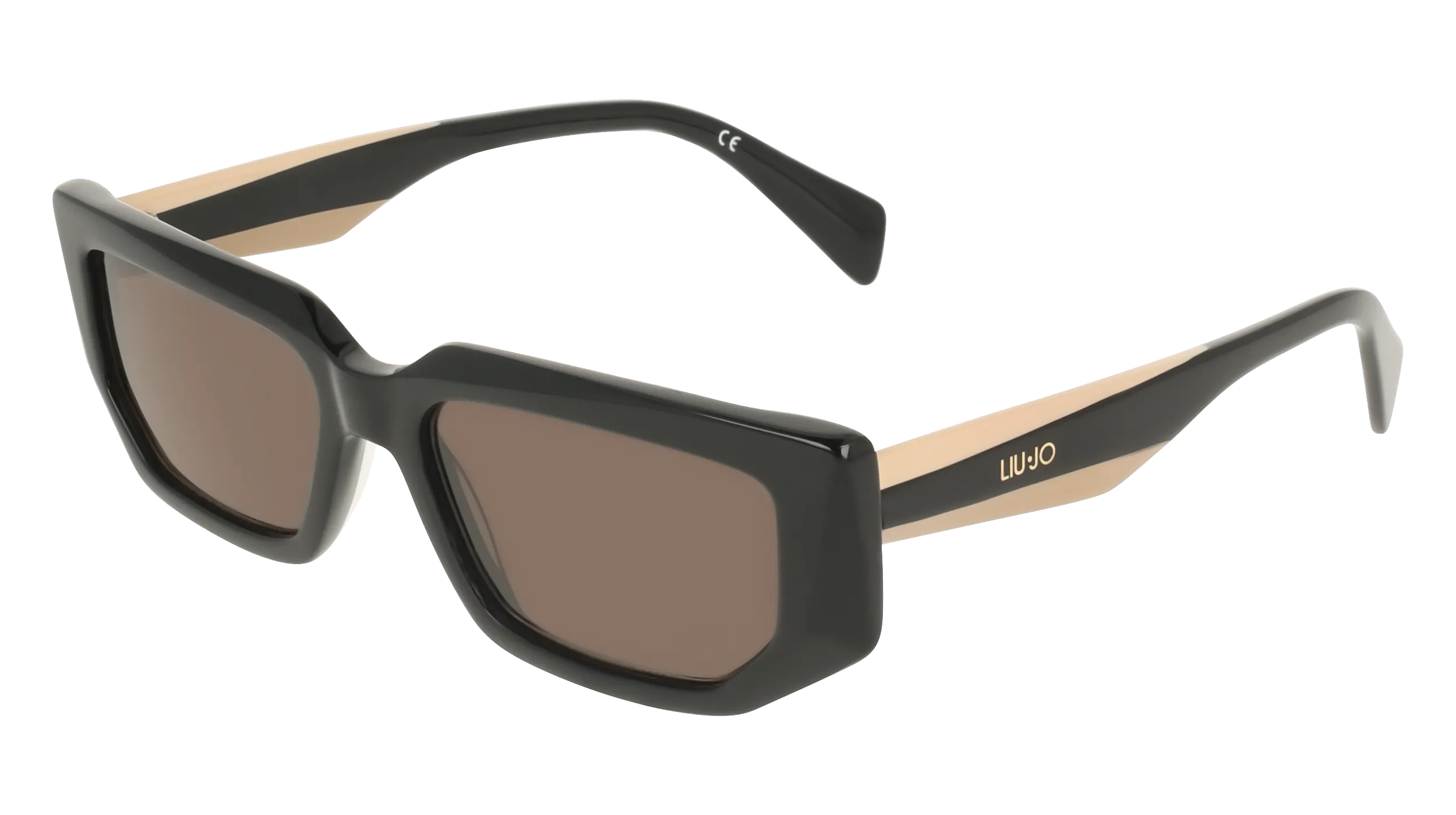 Liu Jo LJ812S 001 Occhiali da sole Acetato Nero Grigio Squadrata Normale - immagine 1