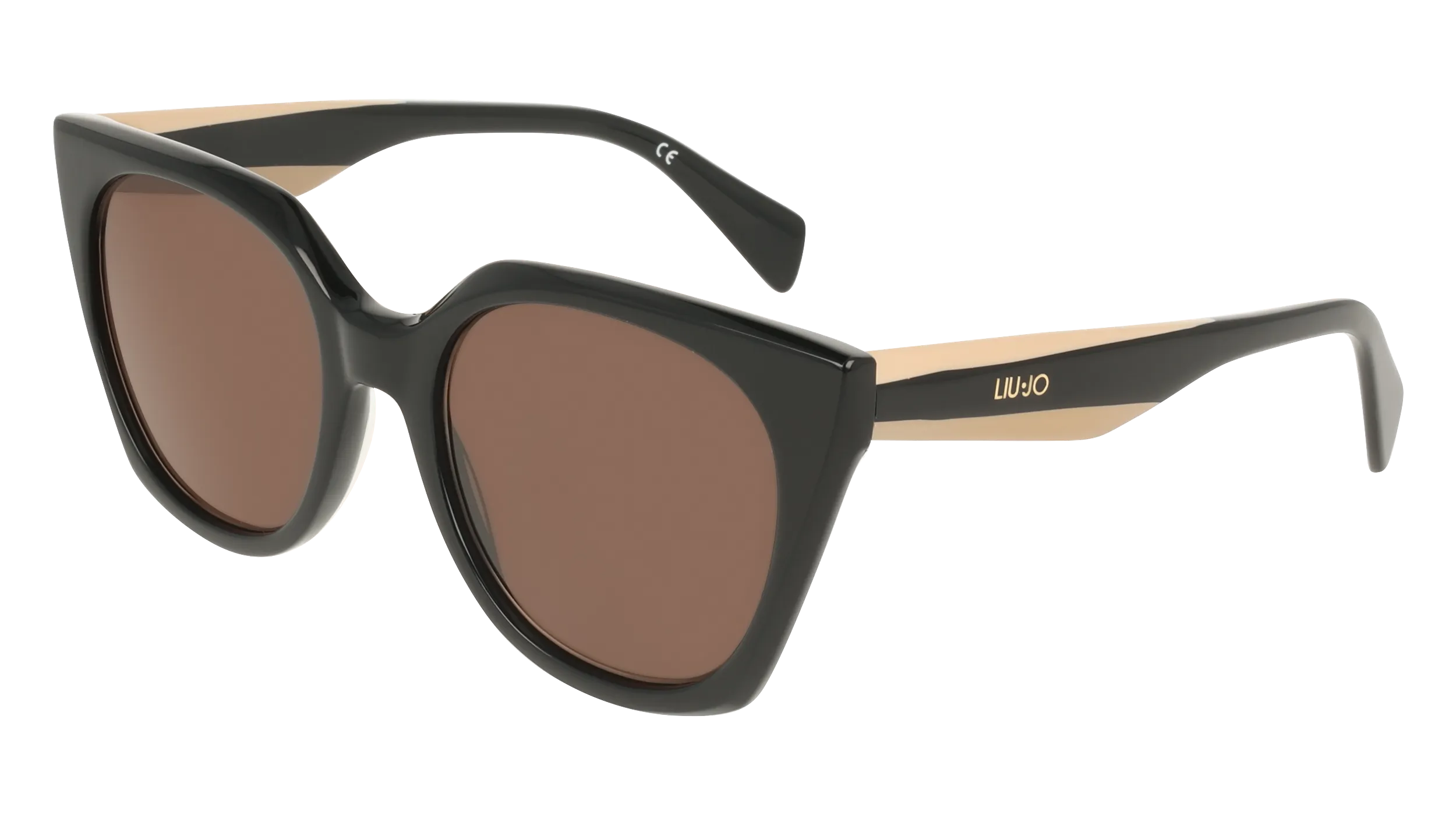 Liu Jo LJ813S 001 Occhiali da sole Acetato Nero Marrone Squadrata Normale - immagine 1