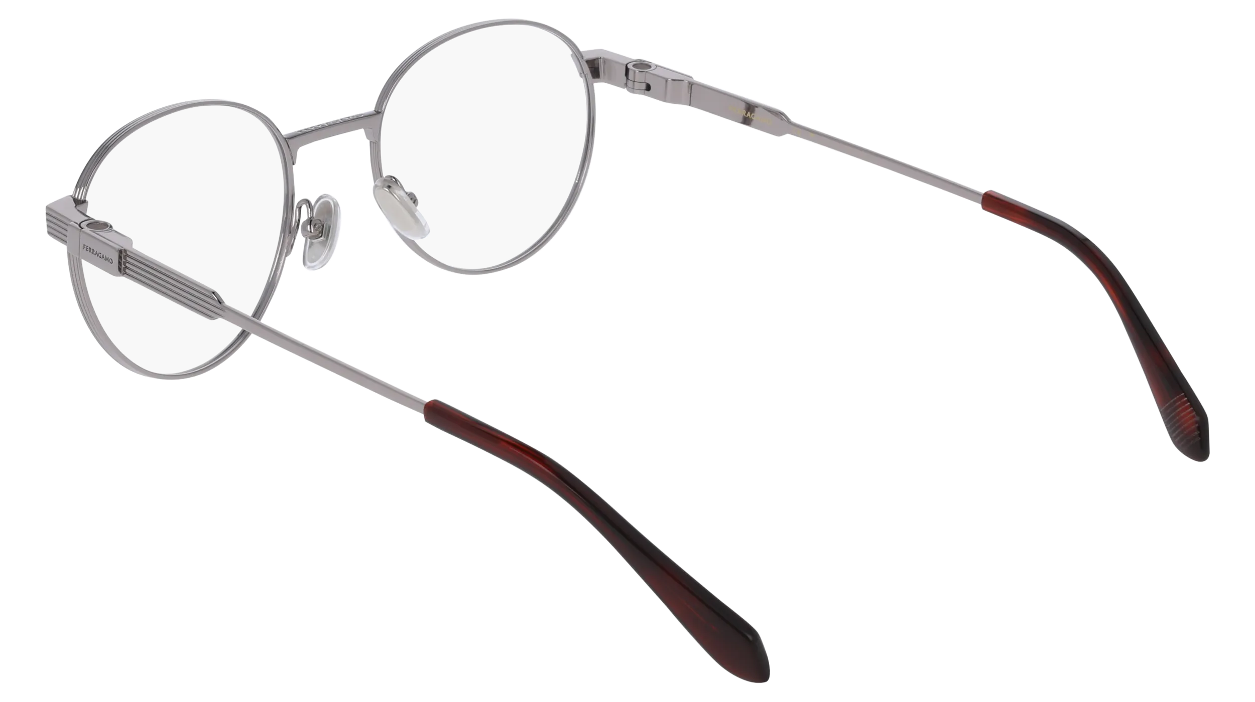 Ferragamo SF2596 021 Montature da vista Titanio Rutenio Geometrica Normale - immagine 4