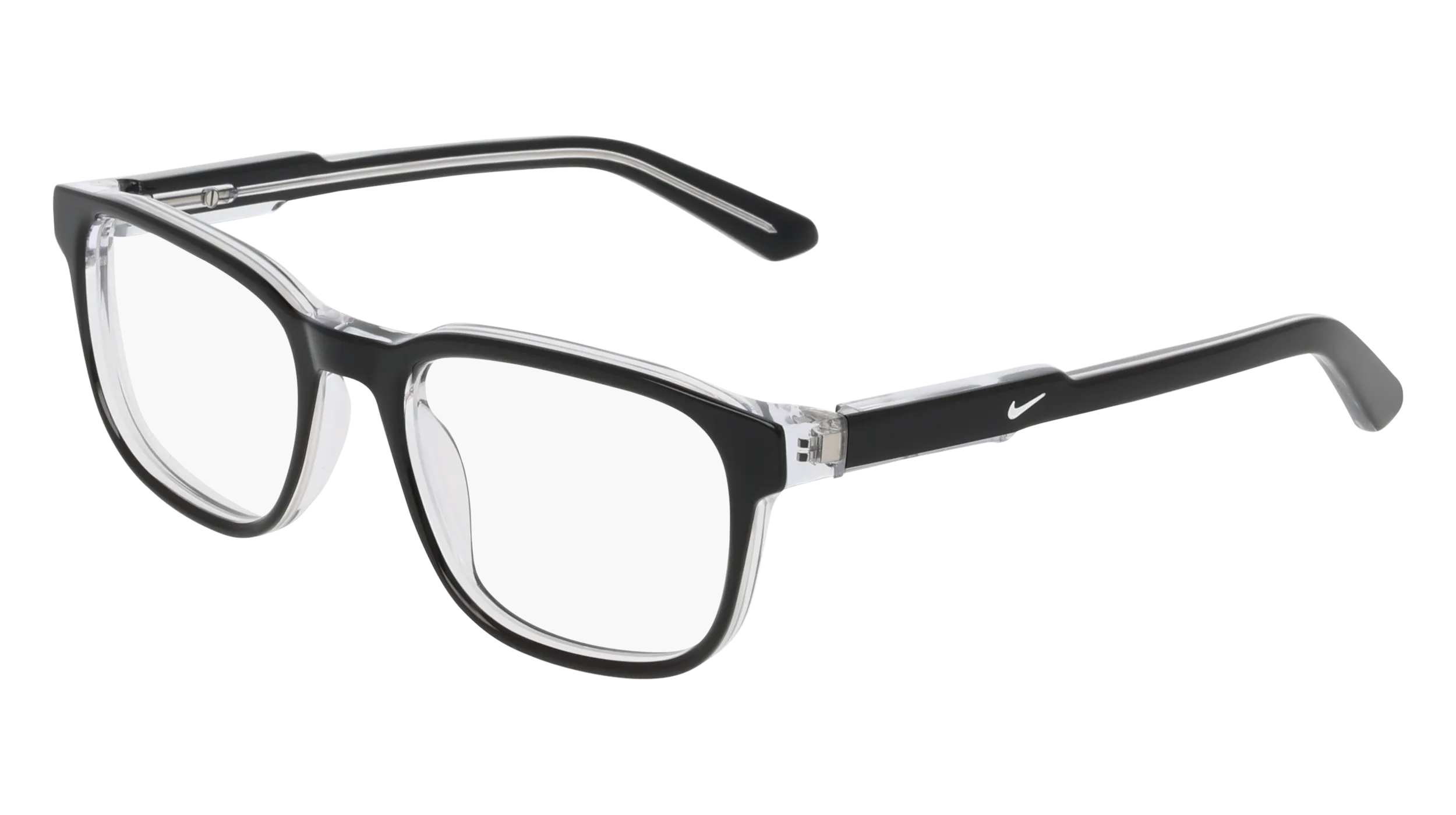 Nike Junior Nike NIKE 5062 009 Montature da vista bambino Acetato Nero Squadrata Normale - immagine 1