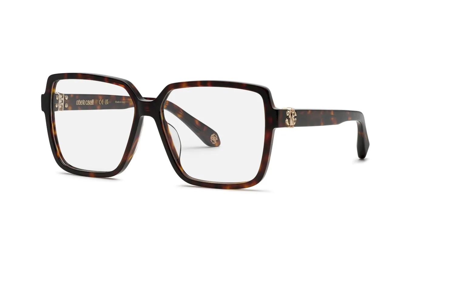 Roberto Cavalli VRC050M 743 Montature da vista Acetato Havana Squadrata - immagine 1