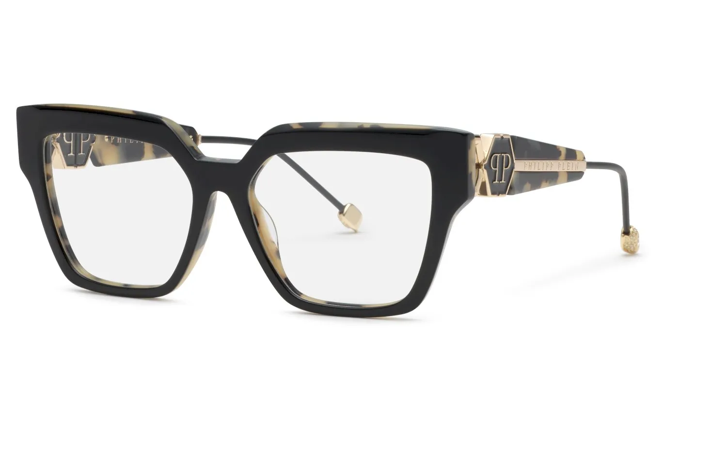 Philipp Plein VPP165S PLEIN QUEEN 09BA Montature da vista Acetato Nero Squadrata - immagine 1