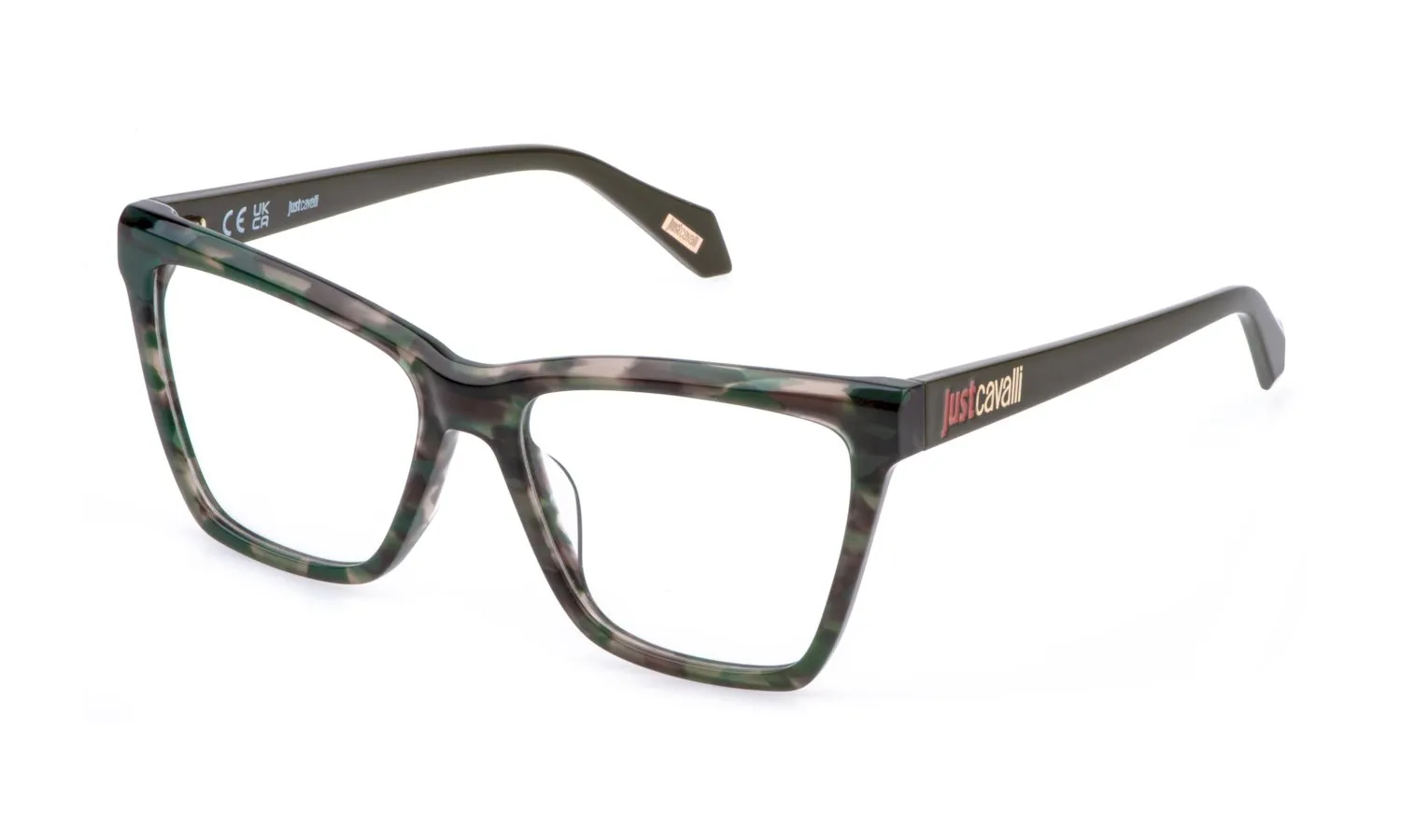 Just Cavalli VJC131 0V34 Montature da vista Acetato Havana Squadrata - immagine 1