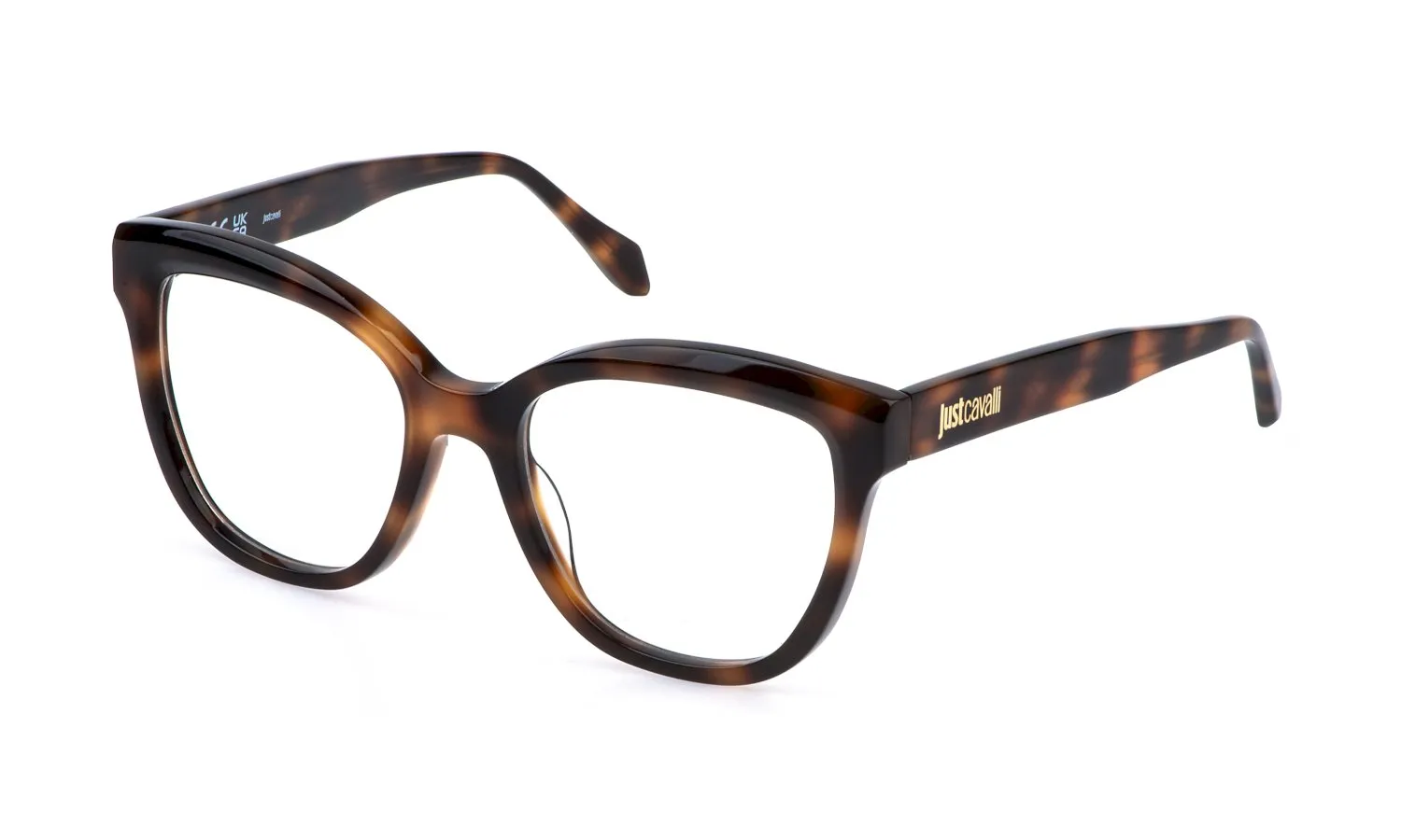 Just Cavalli VJC128 09AJ Montature da vista Acetato Havana Farfalla - immagine 1