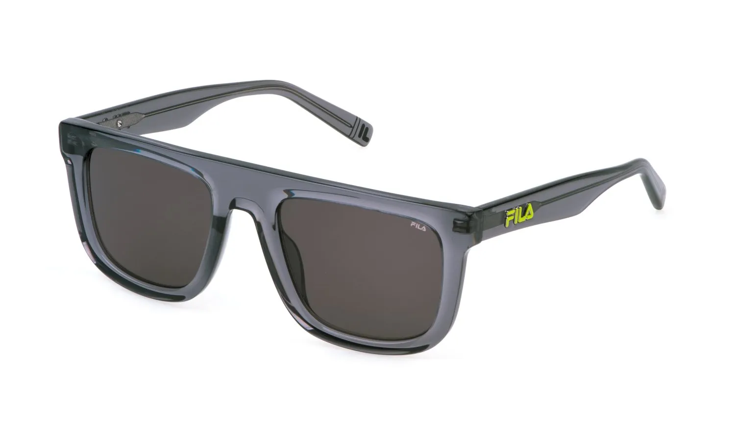 Fila SFI896 03GU Occhiali da sole Acetato Grigio Fumo Geometrica Normale - immagine 1