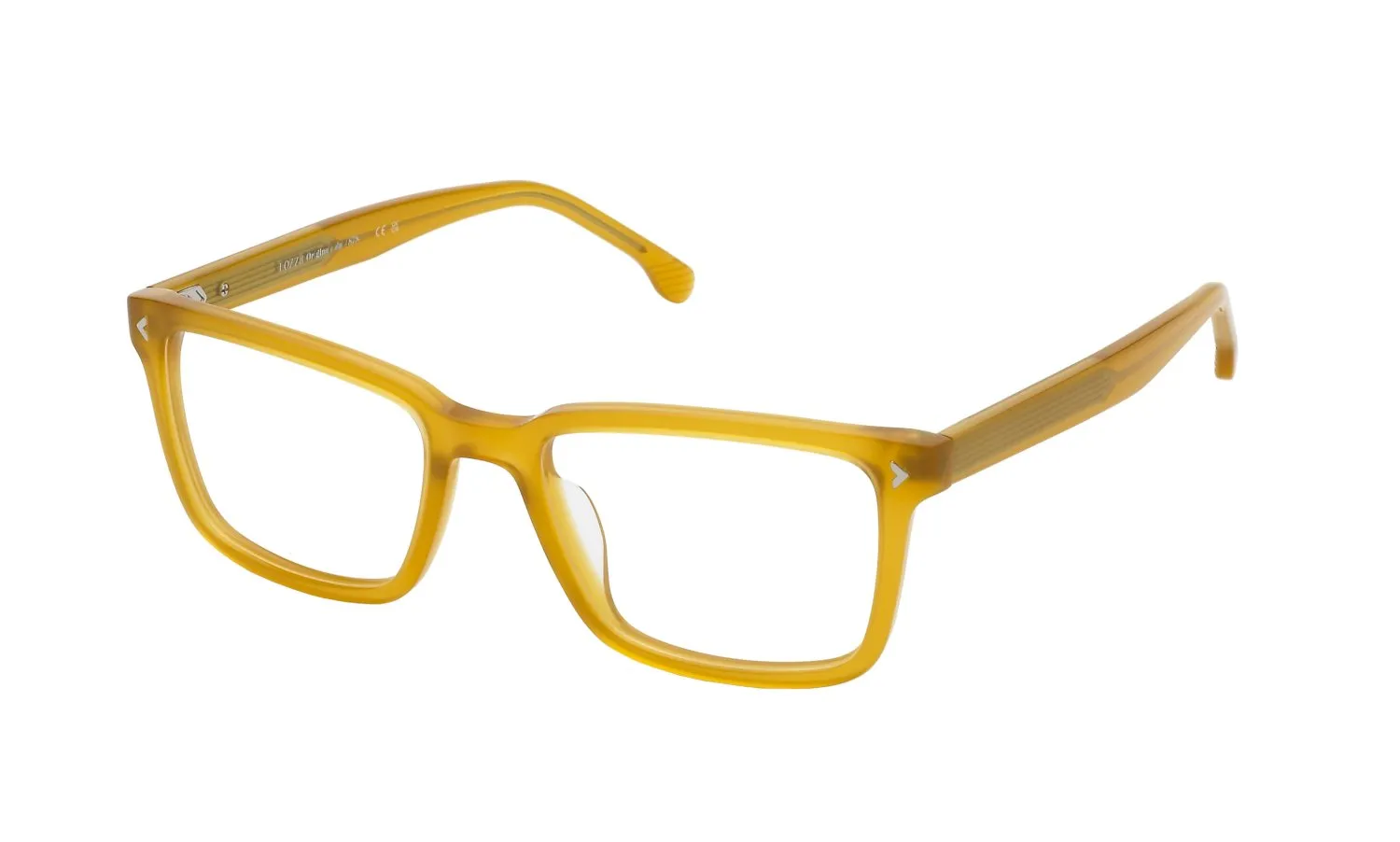 Lozza VL4349 ISCHIA 3 06M3 Montature da vista Acetato Giallo Squadrata - immagine 1