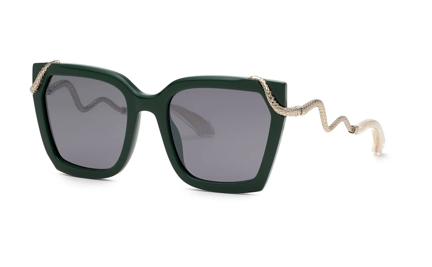 Roberto Cavalli SRC034M D80X Occhiali da sole Acetato Azzurro Fumo Farfalla Normale Specchiato - immagine 1