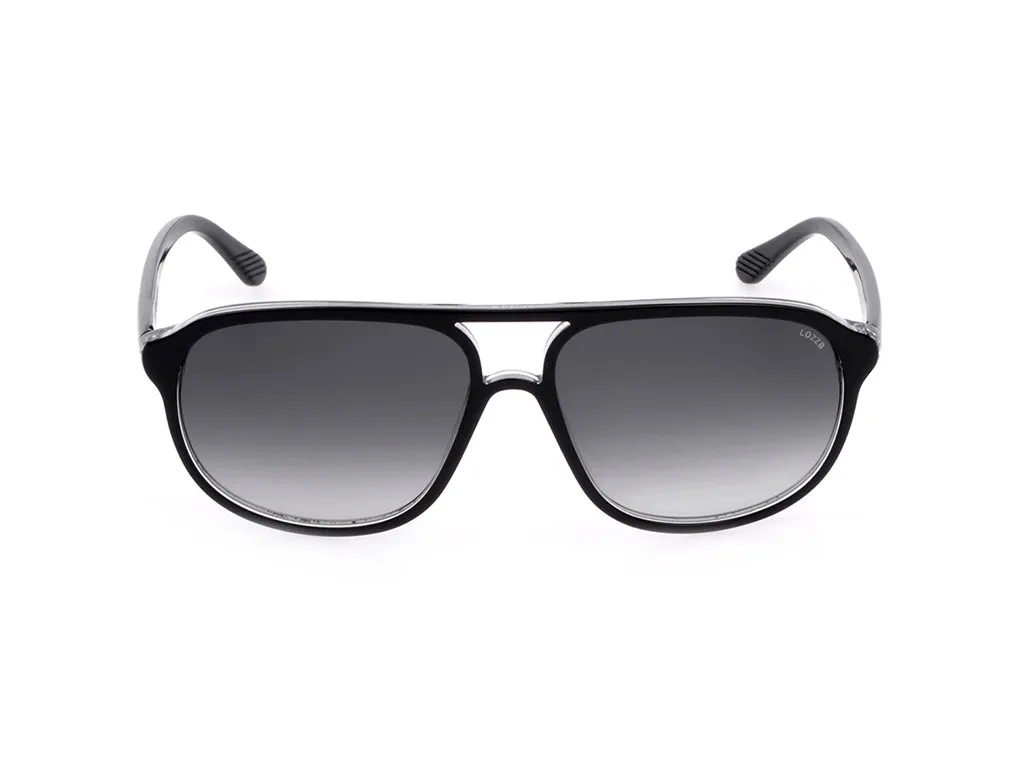 Lozza SL1827L ZILO SPORT Z32L Occhiali da sole Acetato Nero Fumo Pilot Normale Sfumato - immagine 2