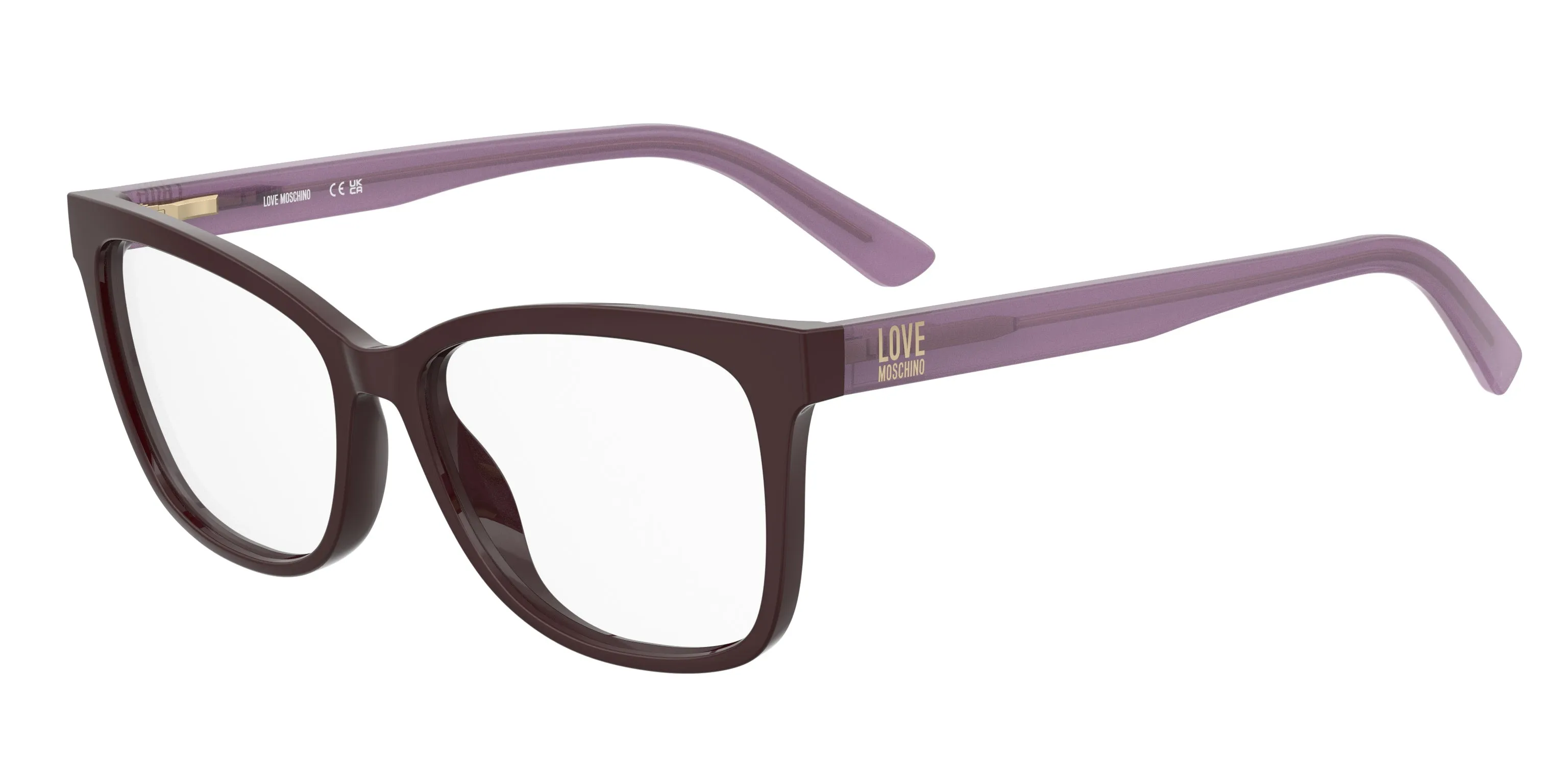 Moschino MOL660 0T7 Montature da vista Acetato Viola Squadrata Normale - immagine 1