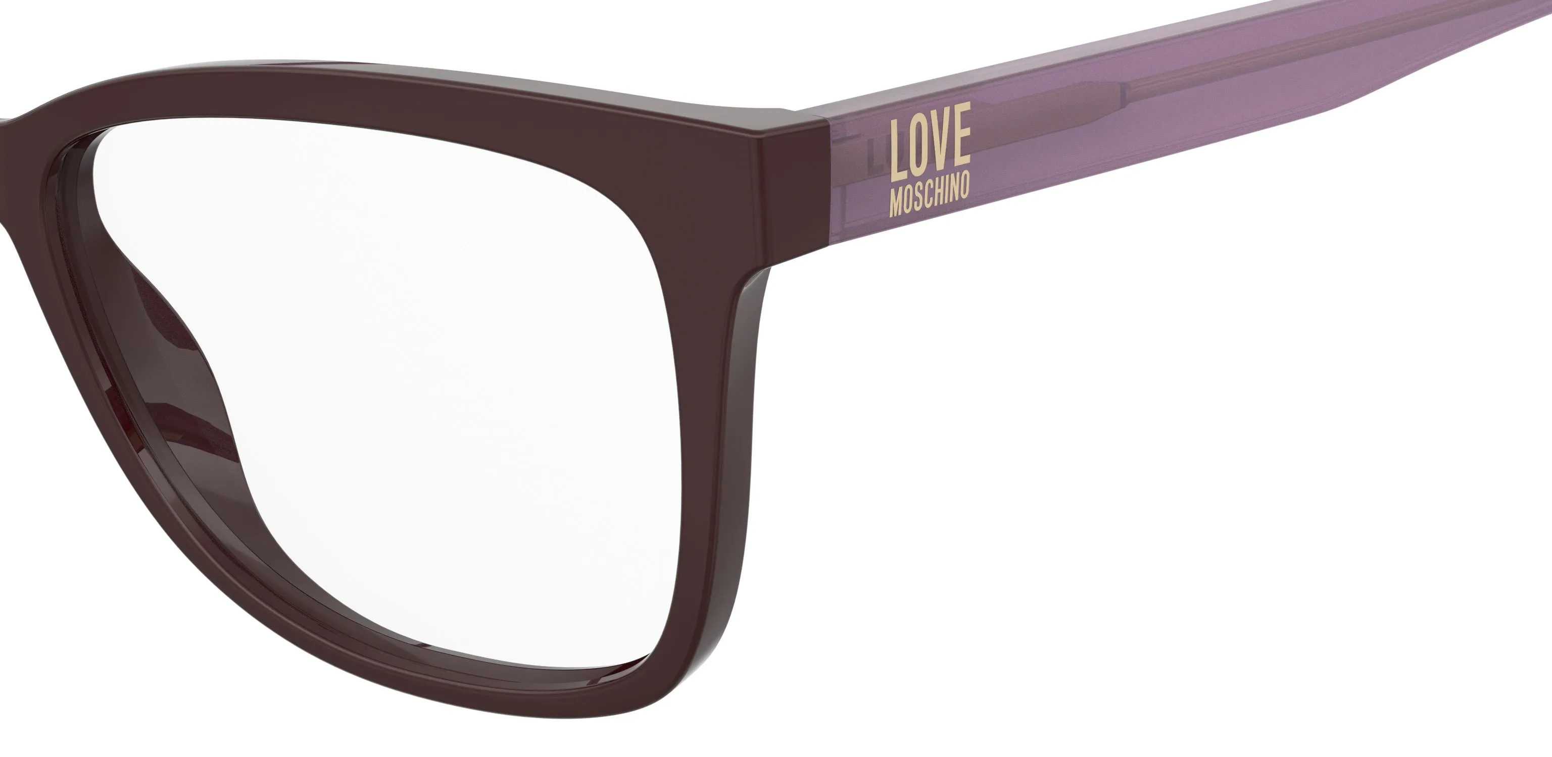 Moschino MOL660 0T7 Montature da vista Acetato Viola Squadrata Normale - immagine 3