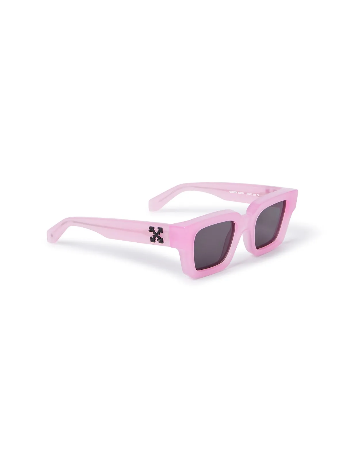 Off-White Unisex OERI008 Virgil 3007 pink dark grey Occhiali da sole Acetato Rosa Grigio Squadrata Normale - immagine 2