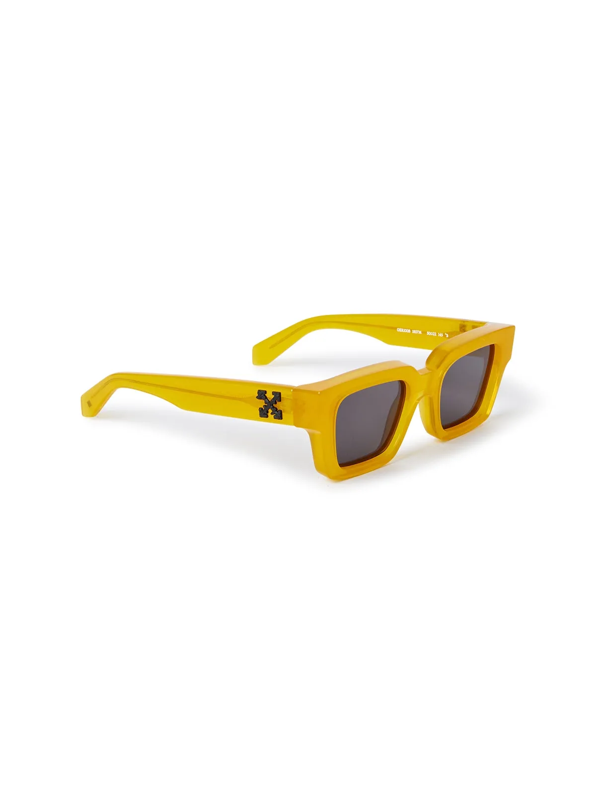 Off-White Unisex OERI008 Virgil 1807 yellow dark grey Occhiali da sole Acetato Giallo Grigio Squadrata Normale - immagine 2