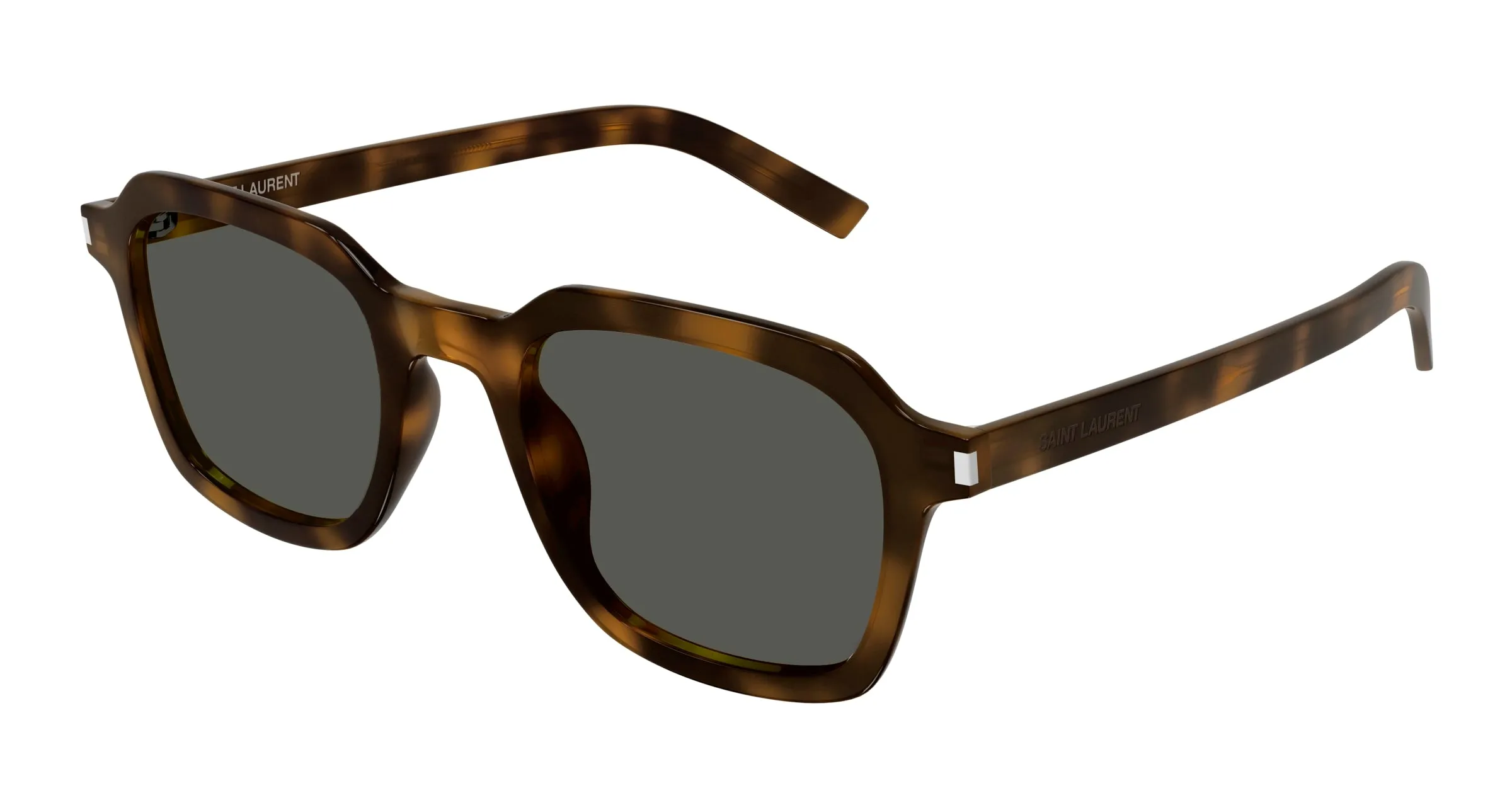 SAINT LAURENT SL 715 SLIM 003 Occhiali da sole Acetato Havana Grigio Squadrata - immagine 1