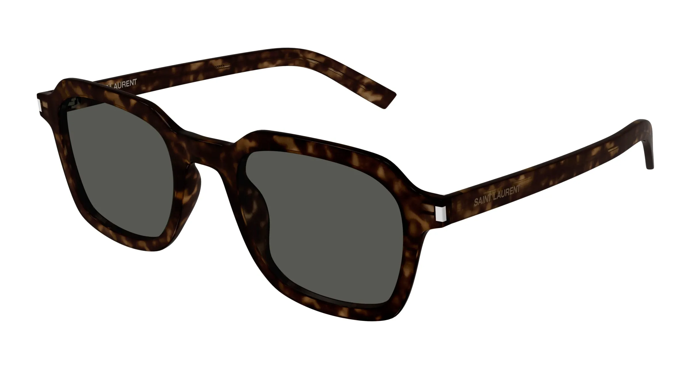 SAINT LAURENT SL 715 SLIM 002 Occhiali da sole Acetato Havana Grigio Squadrata - immagine 1