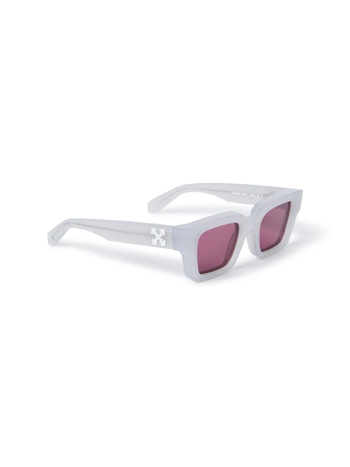 Off-White Unisex OERI008 Virgil 0928 grey burgundy Occhiali da sole Acetato Grigio Bordeaux Squadrata Normale - immagine 2