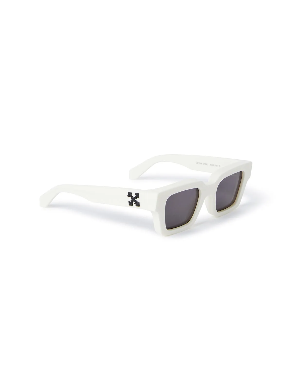 Off-White Unisex OERI008 Virgil 0107 white dark grey Occhiali da sole Acetato Bianco Grigio Squadrata Normale - immagine 2