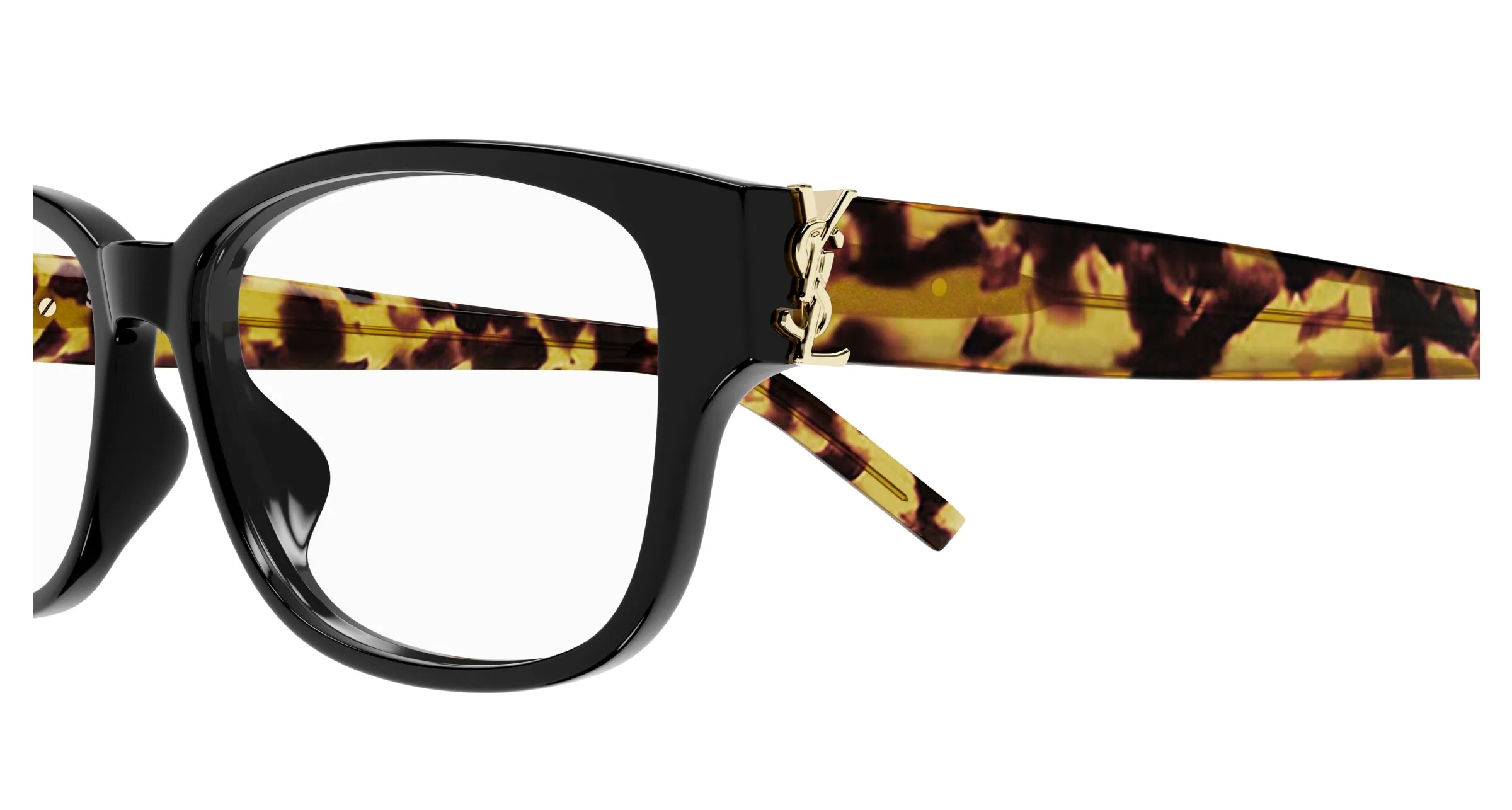 SAINT LAURENT SL M149 012 Montature da vista Acetato Nero Trasparente Squadrata - immagine 3