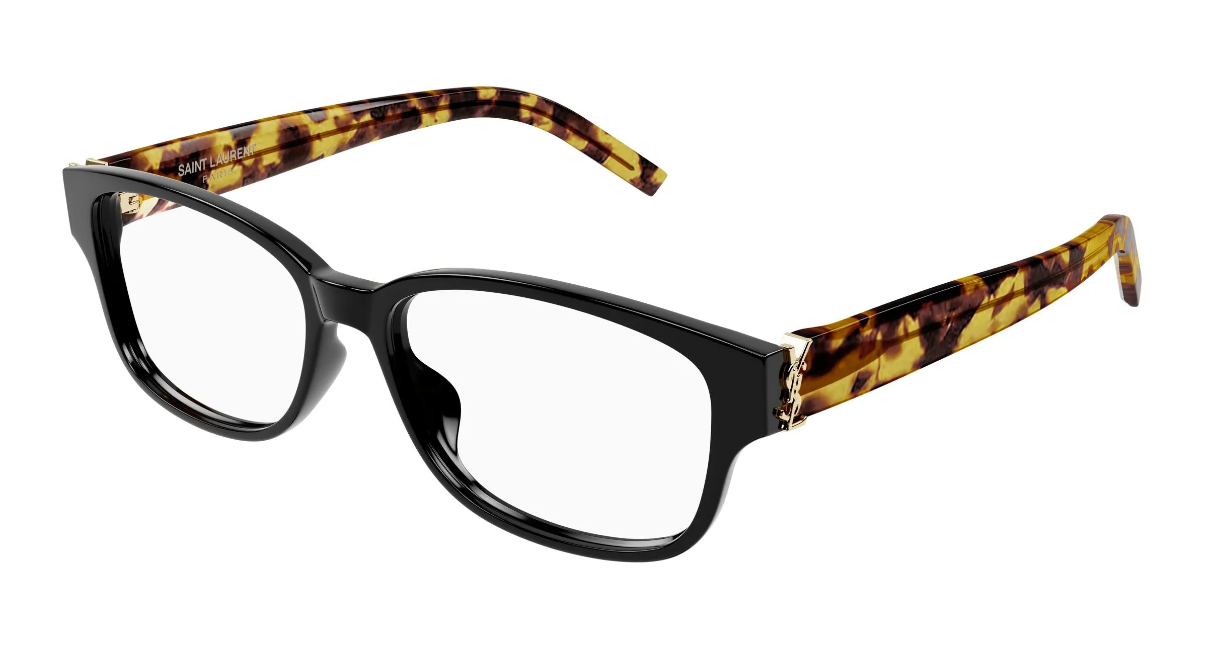 SAINT LAURENT SL M149 010 Montature da vista Acetato Nero Trasparente Squadrata - immagine 1