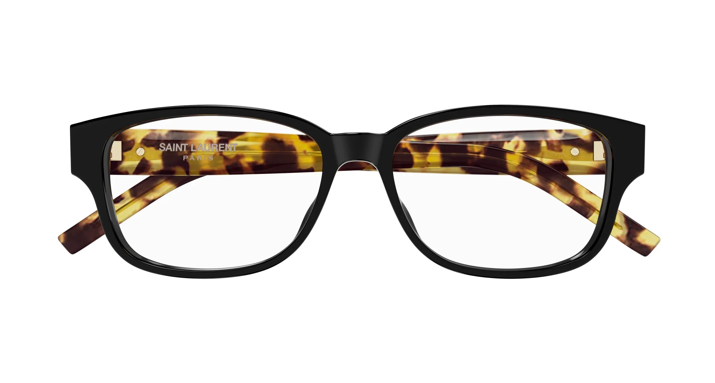 SAINT LAURENT SL M149 010 Montature da vista Acetato Nero Trasparente Squadrata - immagine 2