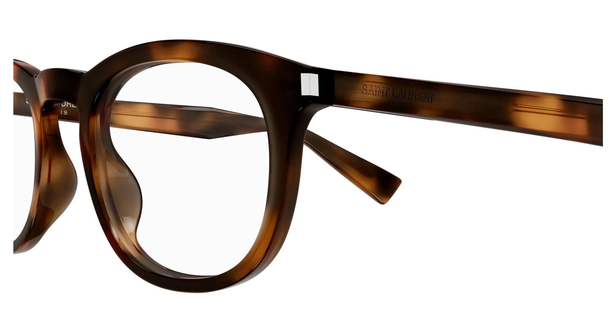 SAINT LAURENT SL 813 003 Montature da vista Acetato Havana Trasparente Squadrata - immagine 3