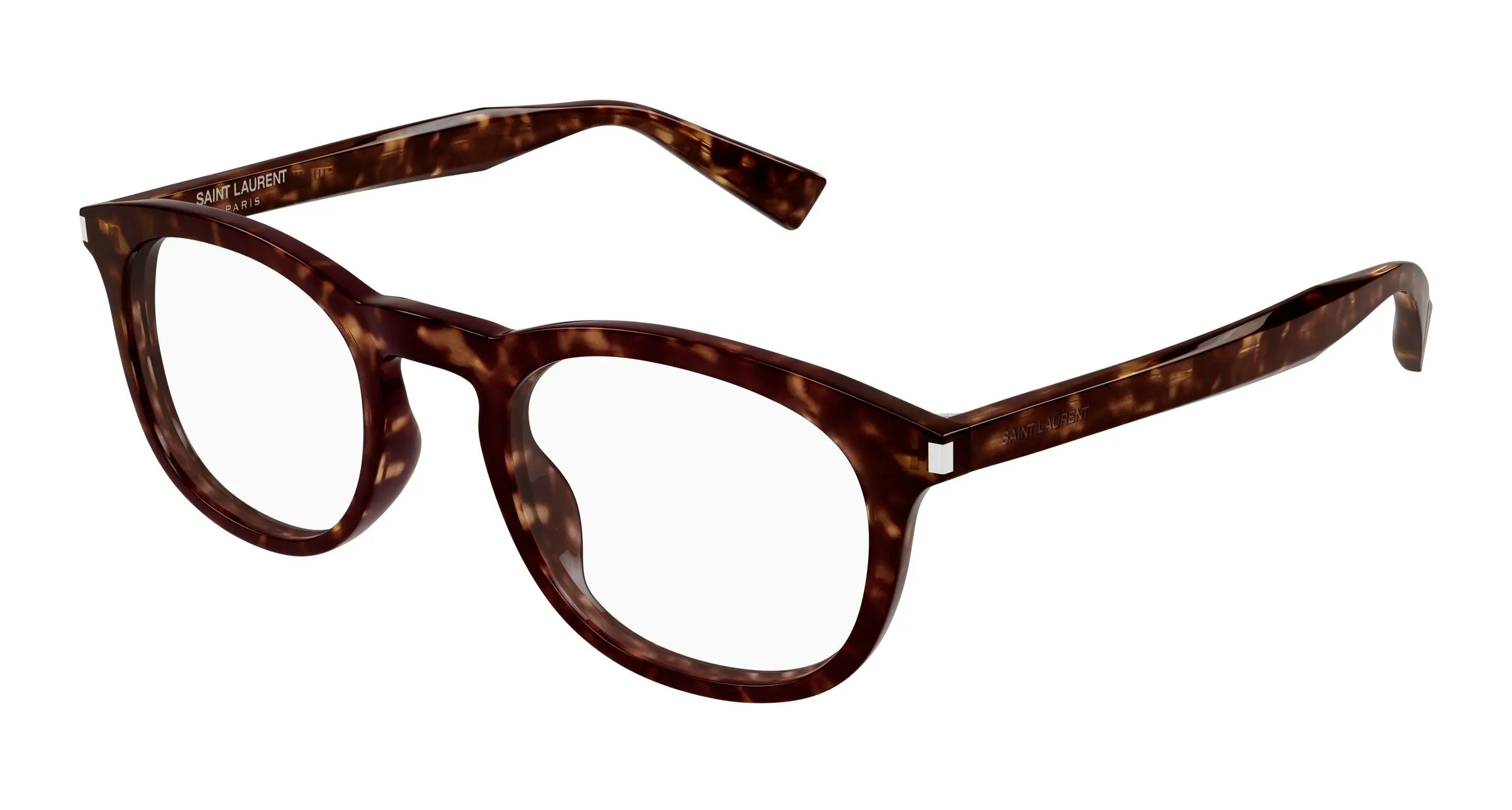 SAINT LAURENT SL 813 002 Montature da vista Acetato Havana Trasparente Squadrata - immagine 1