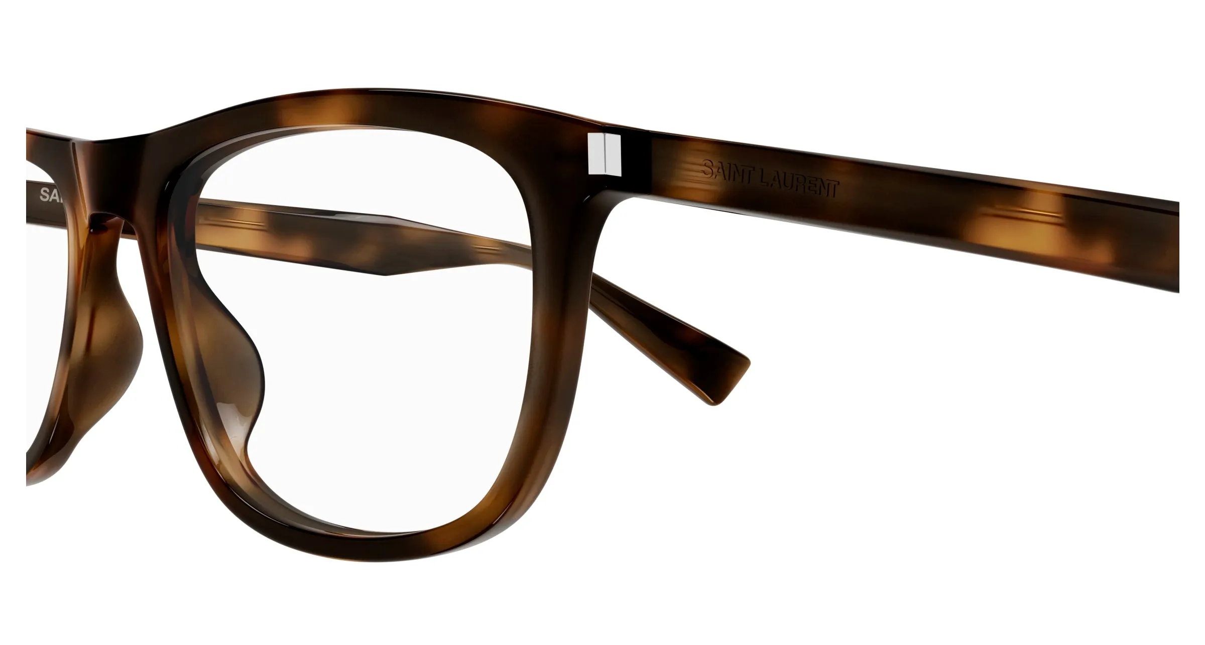 SAINT LAURENT SL 812 007 Montature da vista Acetato Havana Trasparente Squadrata - immagine 3